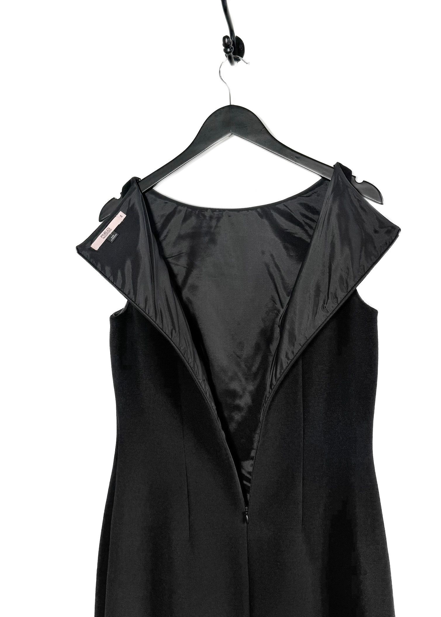 RED Valentino RED Valentino Black Wool Shift Dress Size L / US 10 / IT 46 - 7 Thumbnail