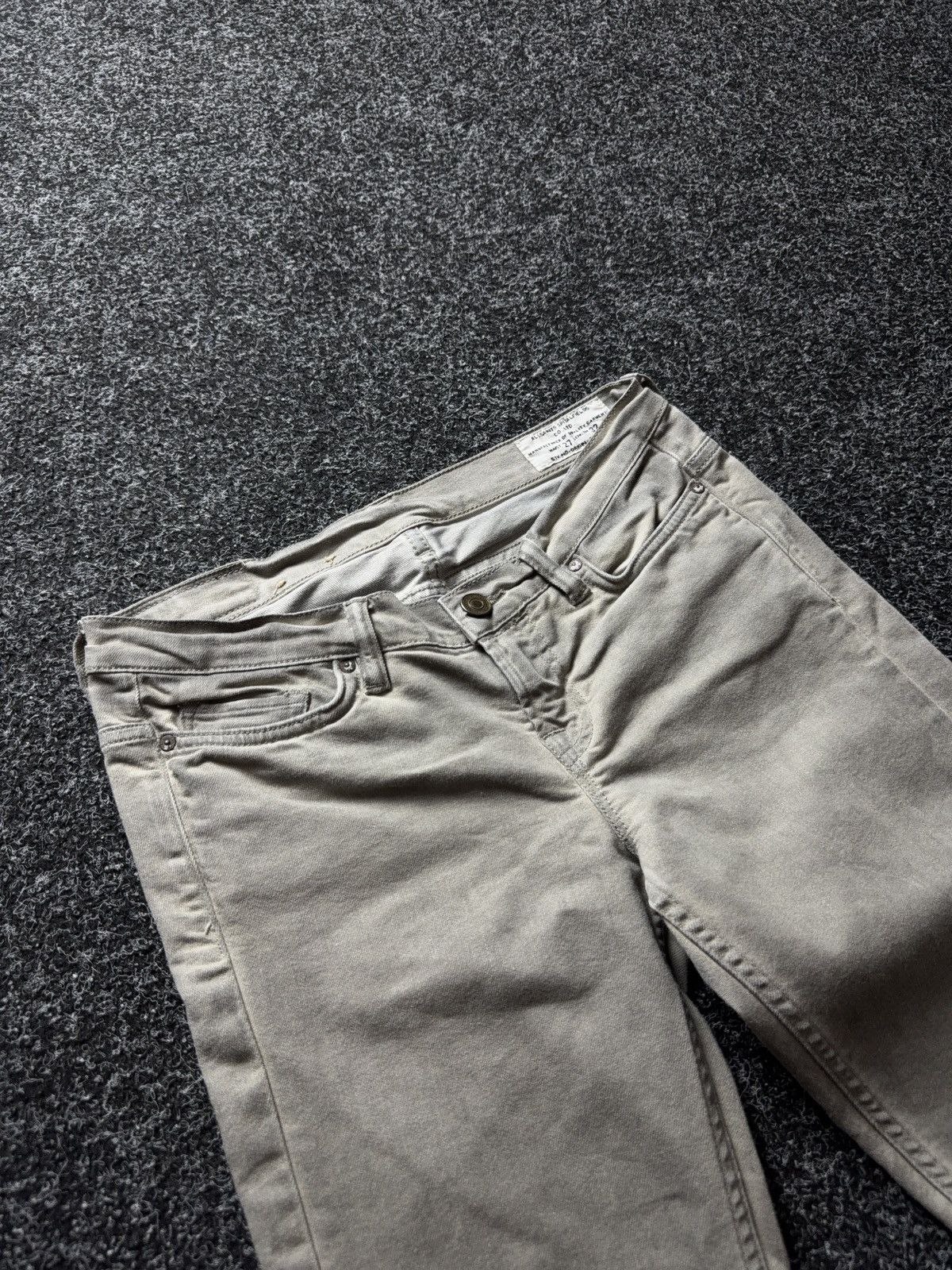 Allsaints AllSaints Grey Slim Jeans Rick style Minimal Stretch Denim Size 27" / US 4 / IT 40 - 5 Thumbnail