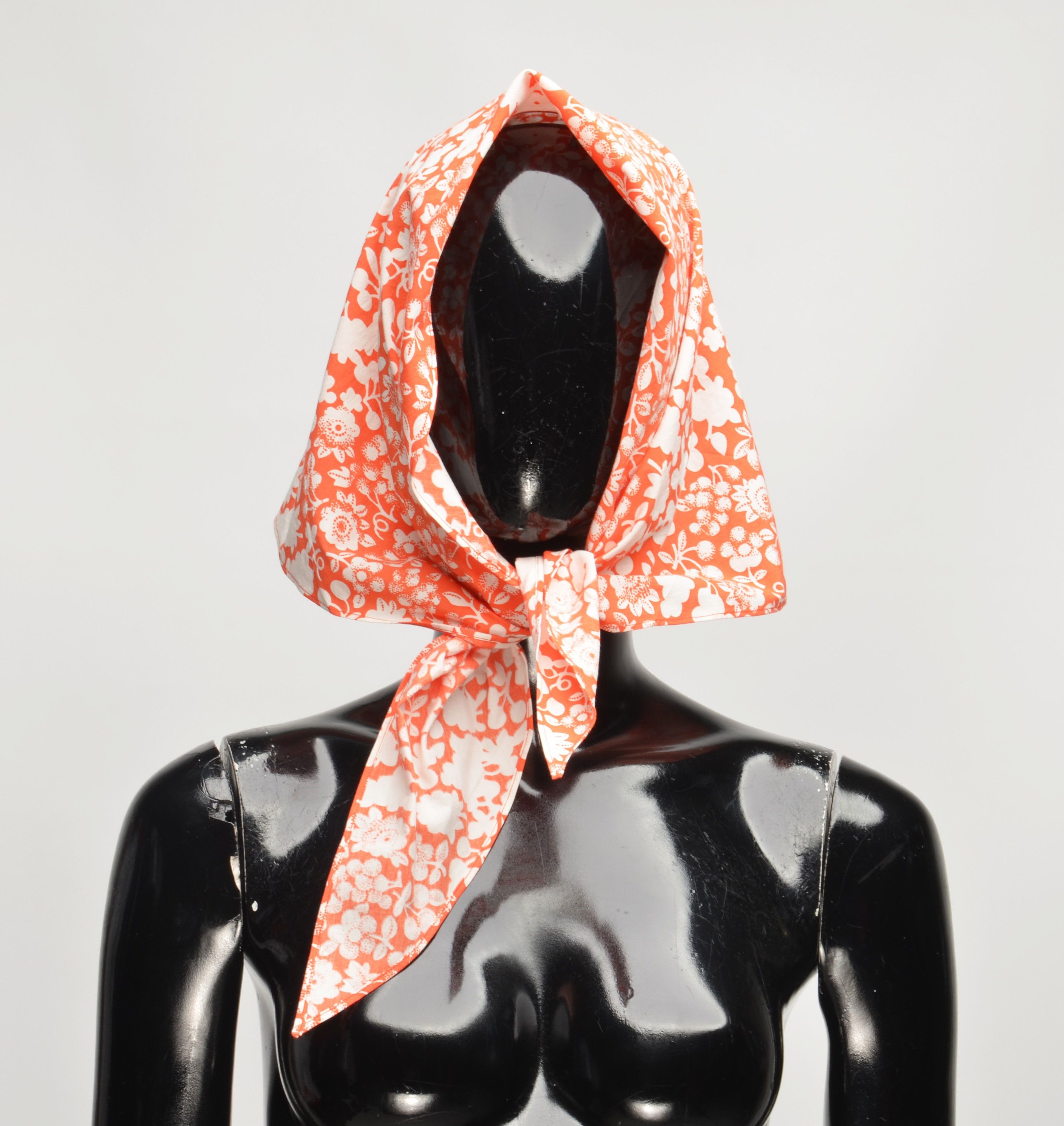 Other Moismont France Floral Triangle Cottagecore Head Bandana Size ONE SIZE - 1 Thumbnail