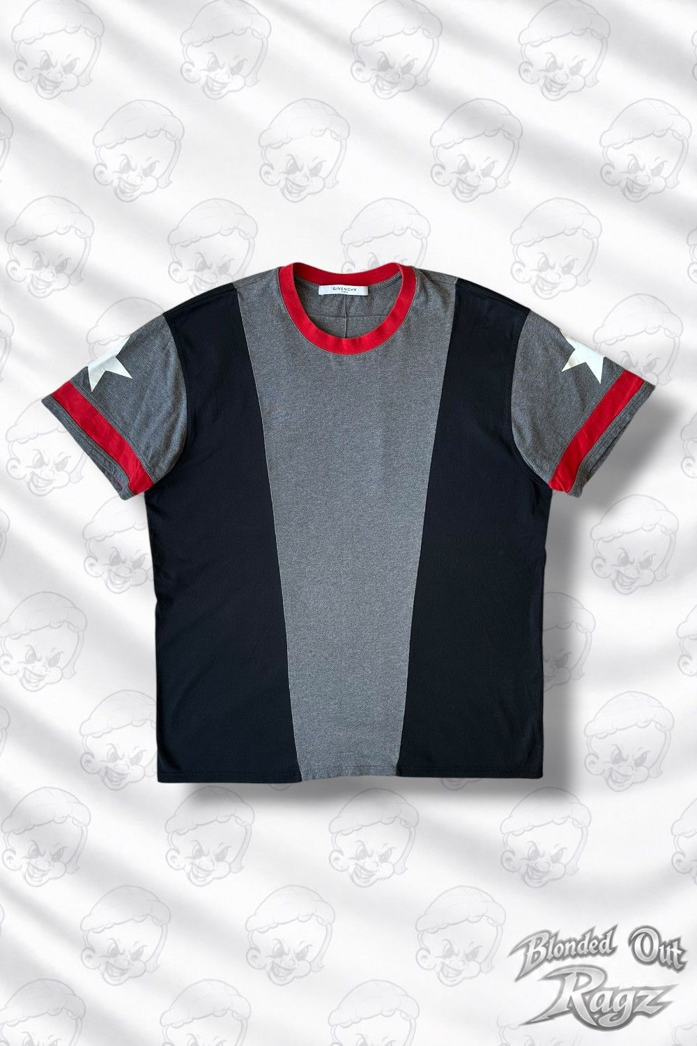 Givenchy Givenchy Black Tattoo Star Printed T Shirt Riccardo Tisci