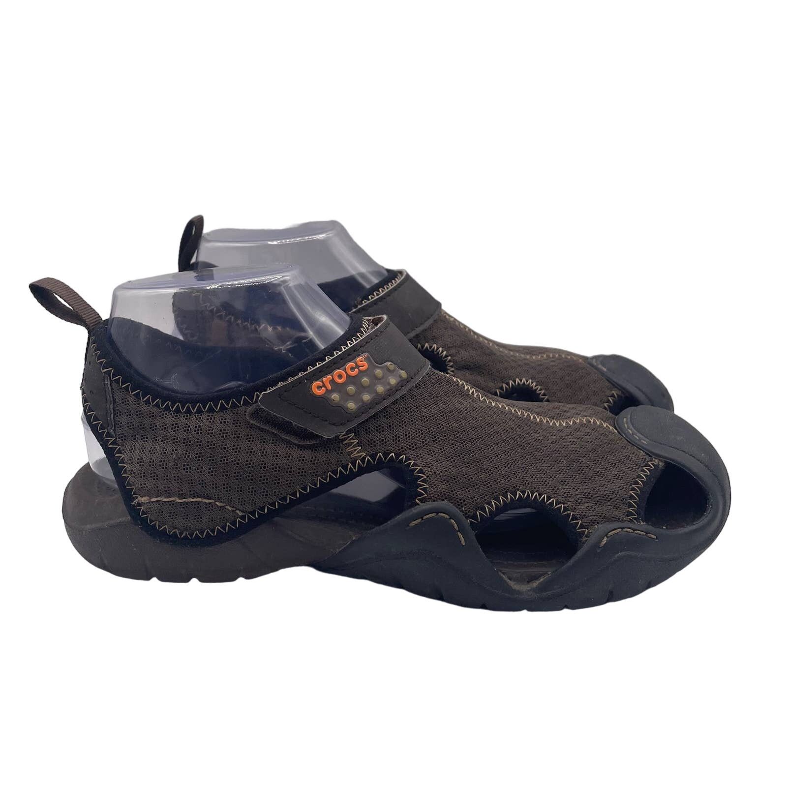 Crocs Crocs Swiftwater Mesh Sandals Water Brown Mens 8 Size US 8 / EU 41 - 2 Thumbnail