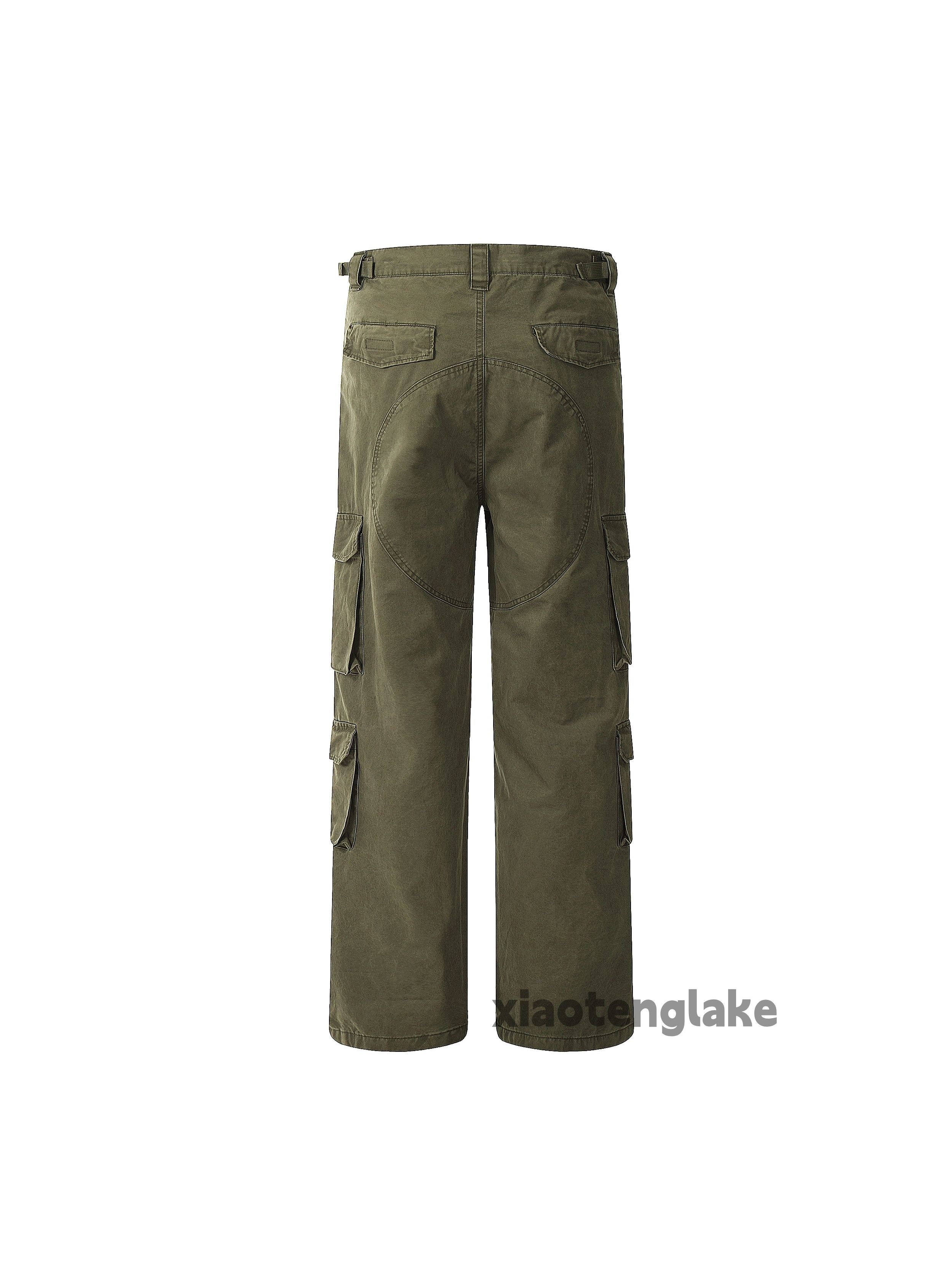 Designer × Japanese Brand × Vintage washed faded cleanfit loose baggy double cargo pants Size US 34 / EU 50 - 4 Thumbnail