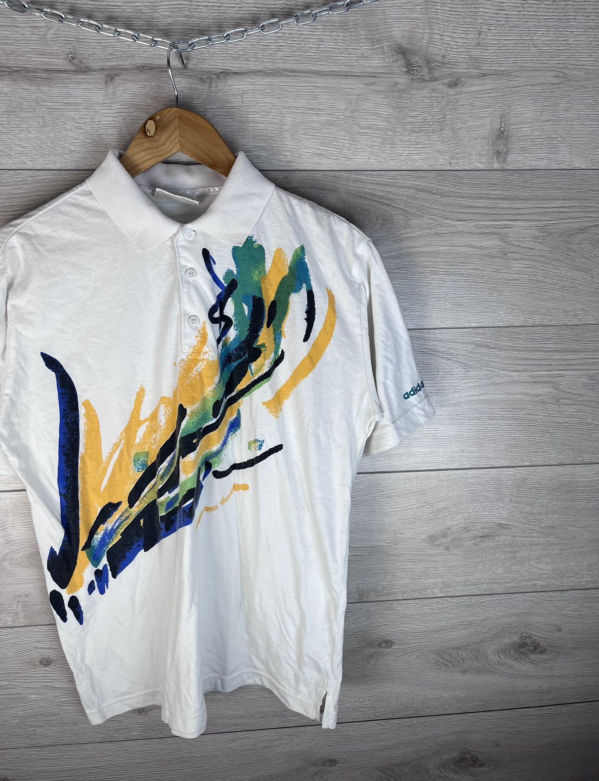 Adidas Vintage men’s polo Adidas 90s Size US S / EU 44-46 / 1 - 3 Thumbnail