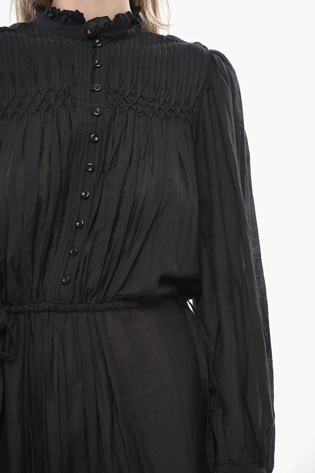 Isabel Marant og1mm0326 Tuxedo Blouse in Black Size XS / US 0-2 / IT 36-38 - 3 Thumbnail
