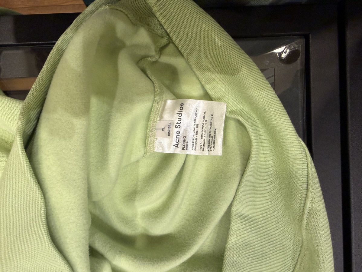 Acne Studios Acne studios Flogho Crewneck - Light Green Size US XL / EU 56 / 4 - 4 Thumbnail