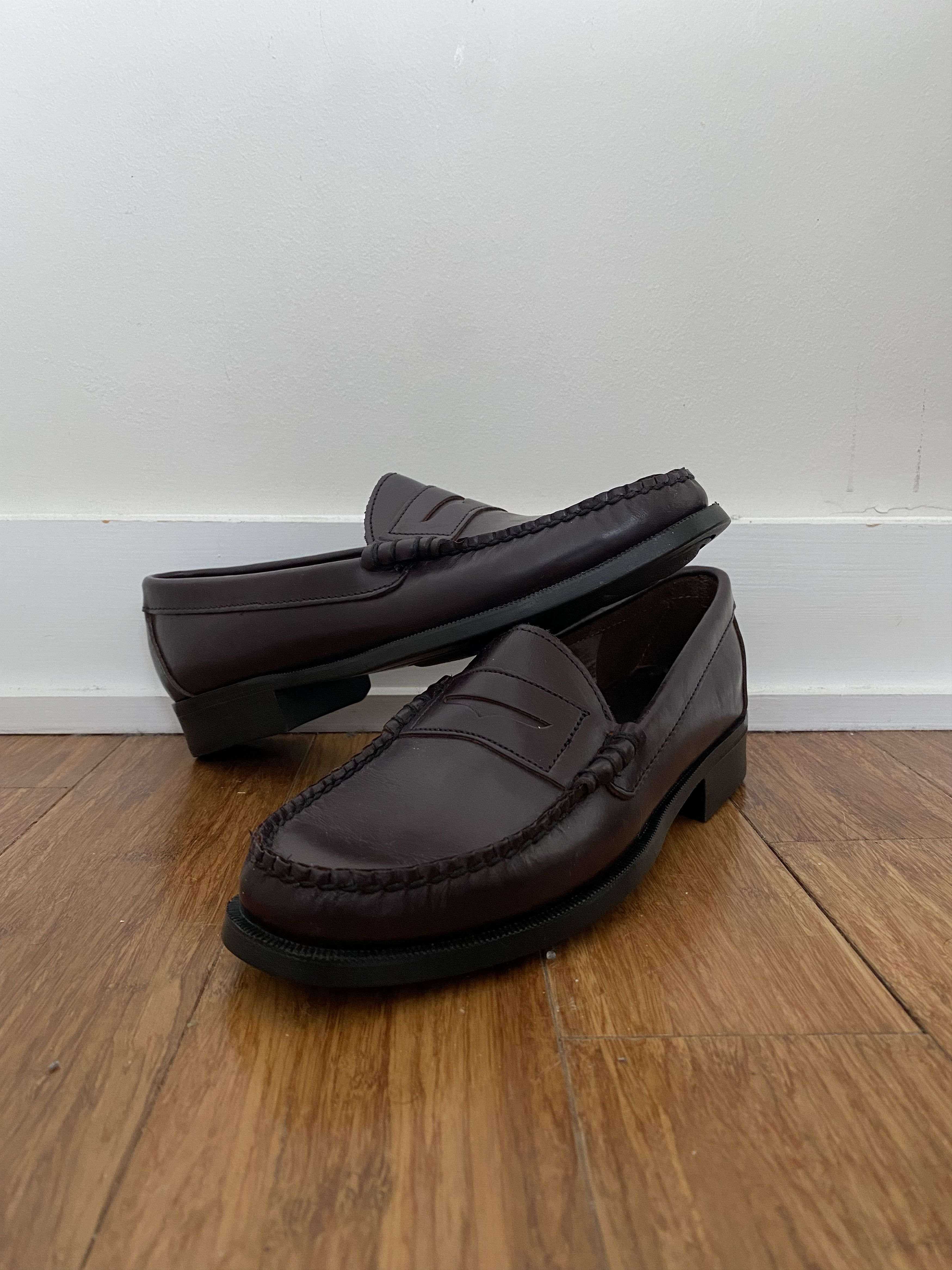 Sebago Sebago Women’s Penny Loafers Dark Burgundy Like New Size US 8 / IT 38 - 1 Thumbnail