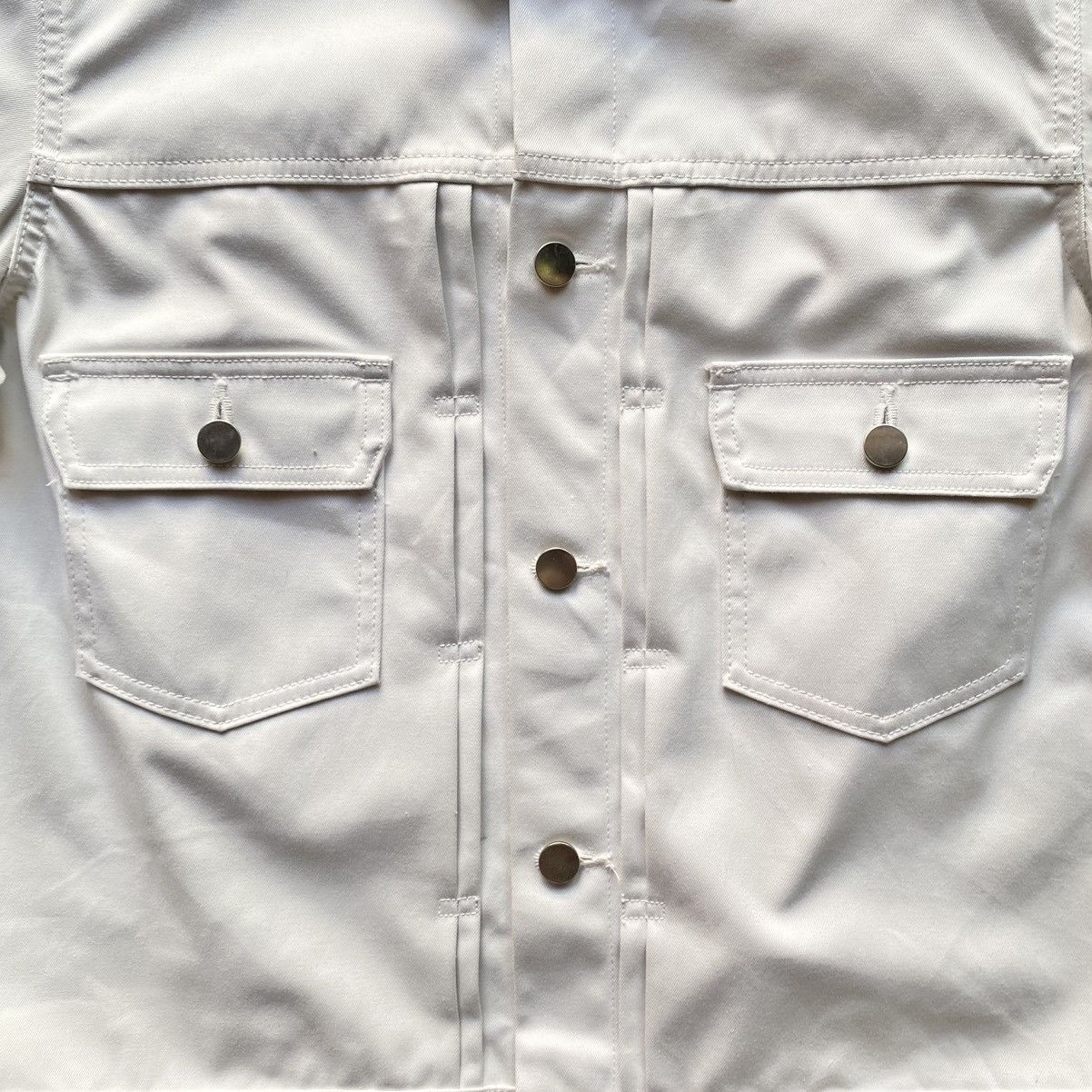 Comme des Garcons White Water-Resistant Pleated Jacket Size US M / EU 48-50 / 2 - 8 Thumbnail