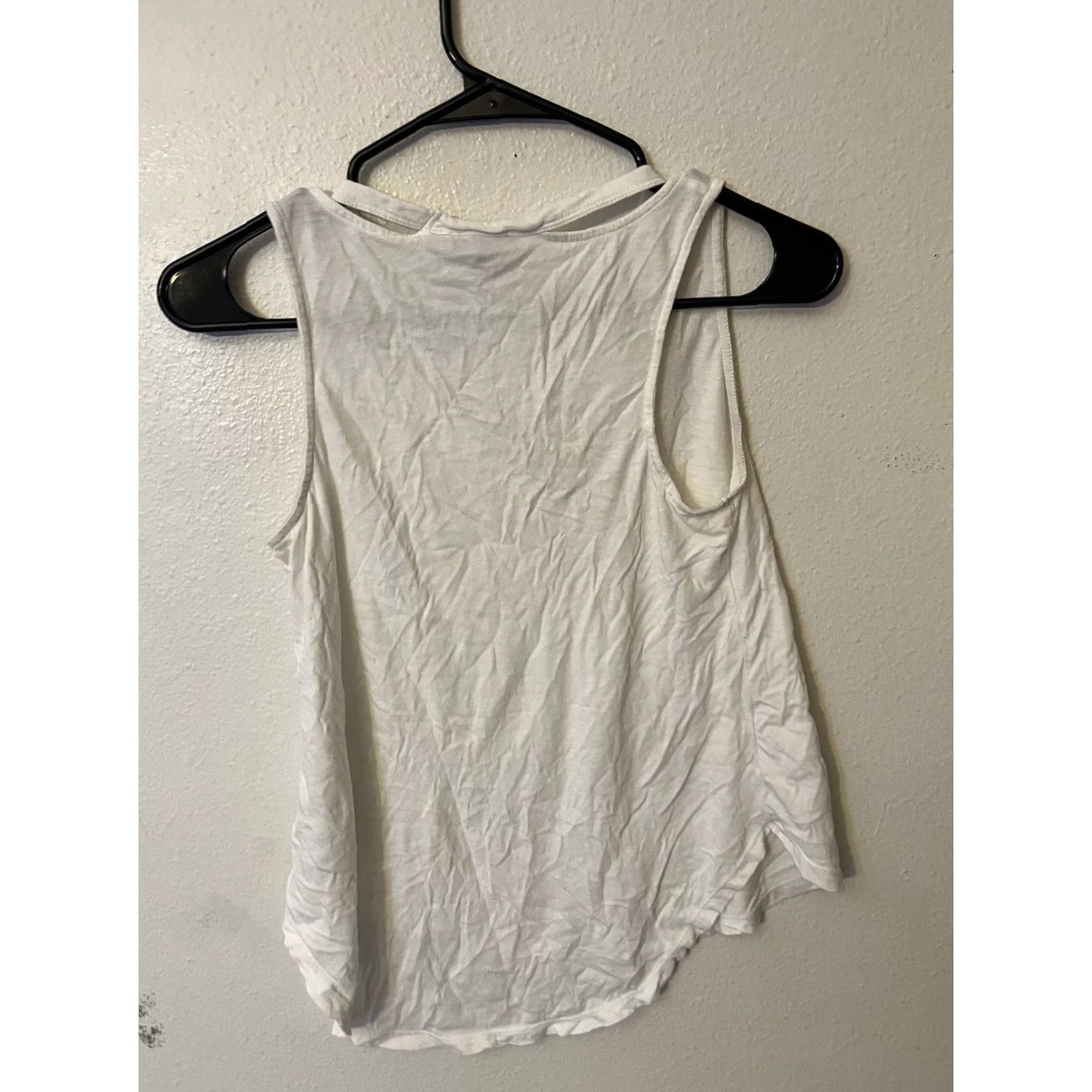 Express VINTAGE Express Women's Tank Top XS Casual Sleeveless Cotton Modal Spandex White Basic Size XS / US 0-2 / IT 36-38 - 2 Thumbnail