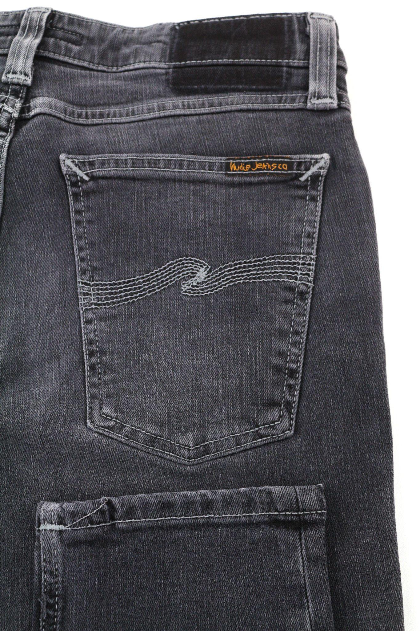 Nudie Jeans SKINNY LIN W29/L30 Tight Fit Cotton Stretch Grey 80620 Size US 29 - 5 Thumbnail
