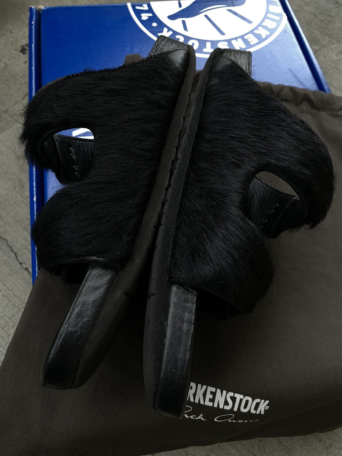 Birkenstock × Designer × Rick Owens Rick Owens Birkenstock Fur Sandals Arizona Buckle Pony Hair Size US 11 / EU 44 - 8 Thumbnail