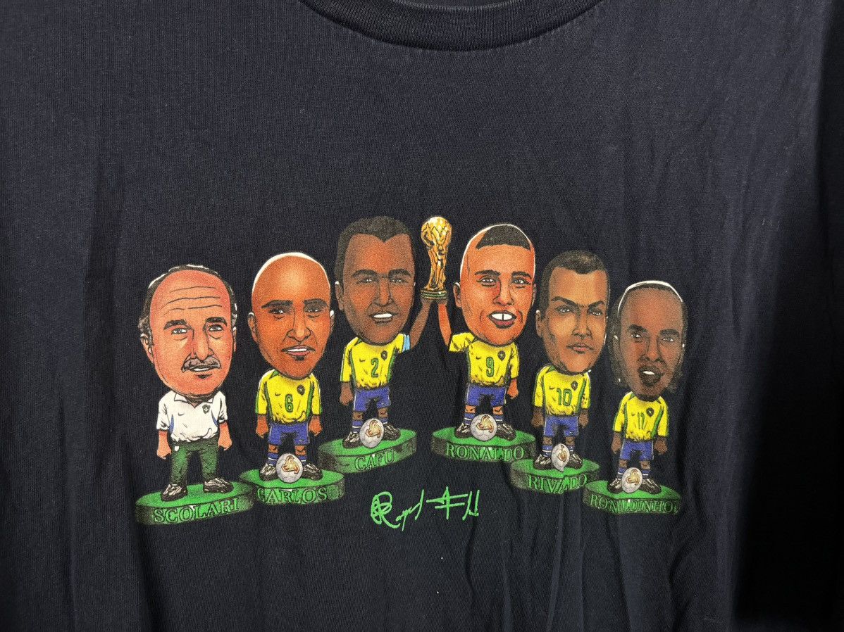 Other Brasil vintage soccer t shirt Ronaldo Ronaldinho World Cup Size US XXL / EU 58 / 5 - 6 Thumbnail