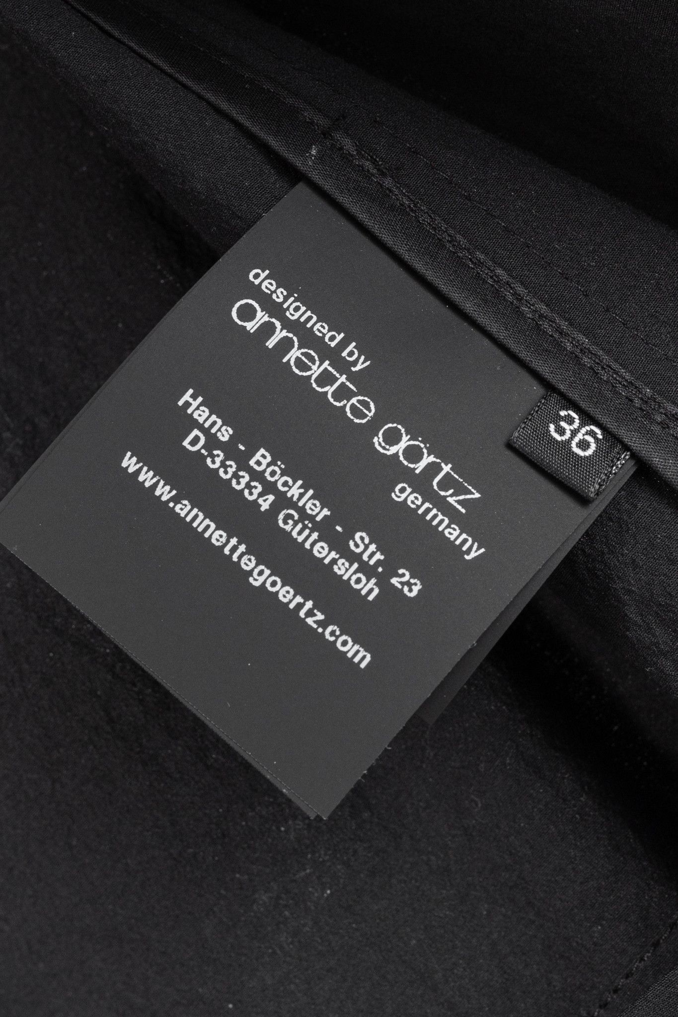 Annette Gortz Annette Gortz SS/20 Evox Nero Cotton Snap-Off Jacket Size S / US 4 / IT 40 - 10 Thumbnail