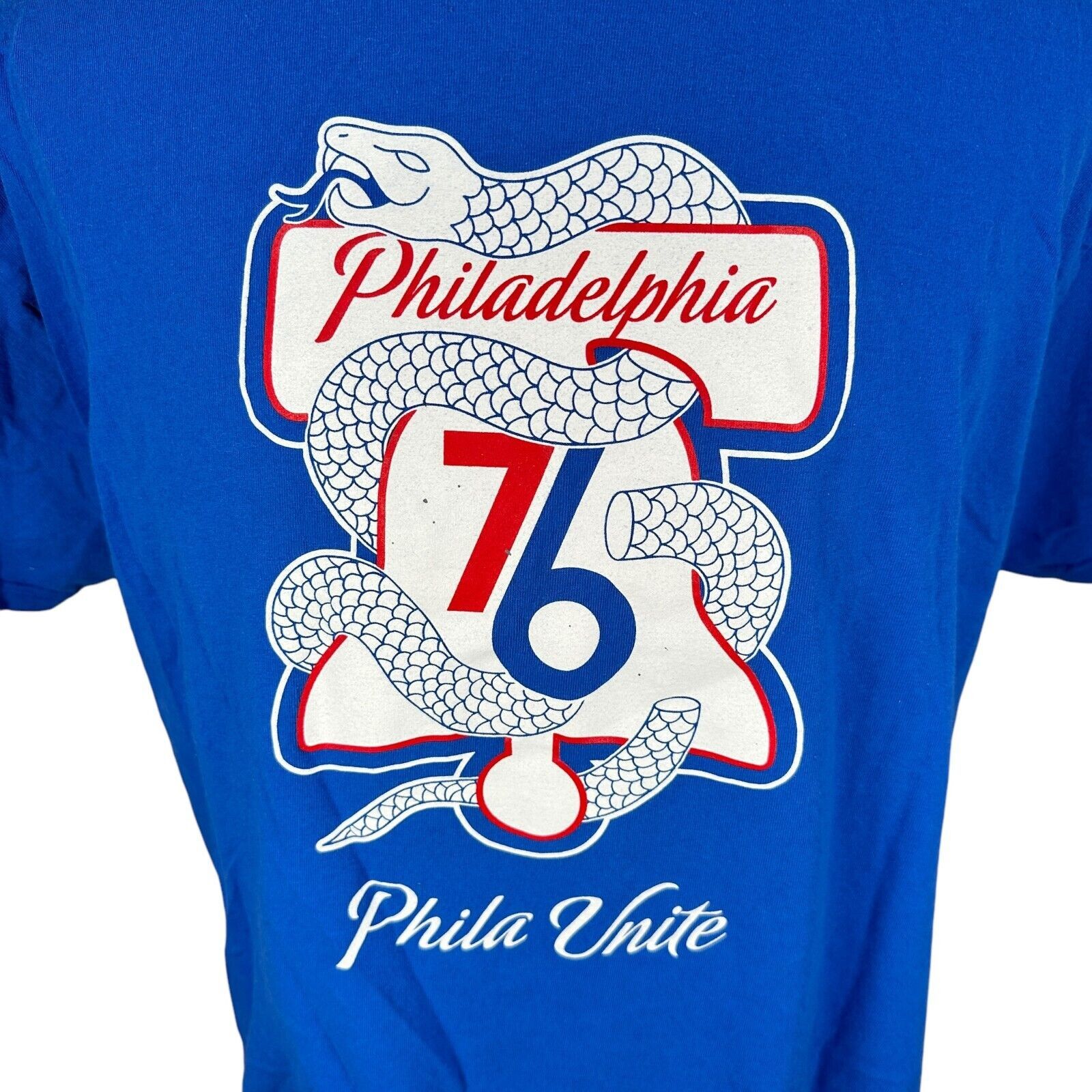 Gildan Philadelphia 76ers T-Shirt XL Blue Snake Phila Unite Crew Size US XL / EU 56 / 4 - 4 Thumbnail