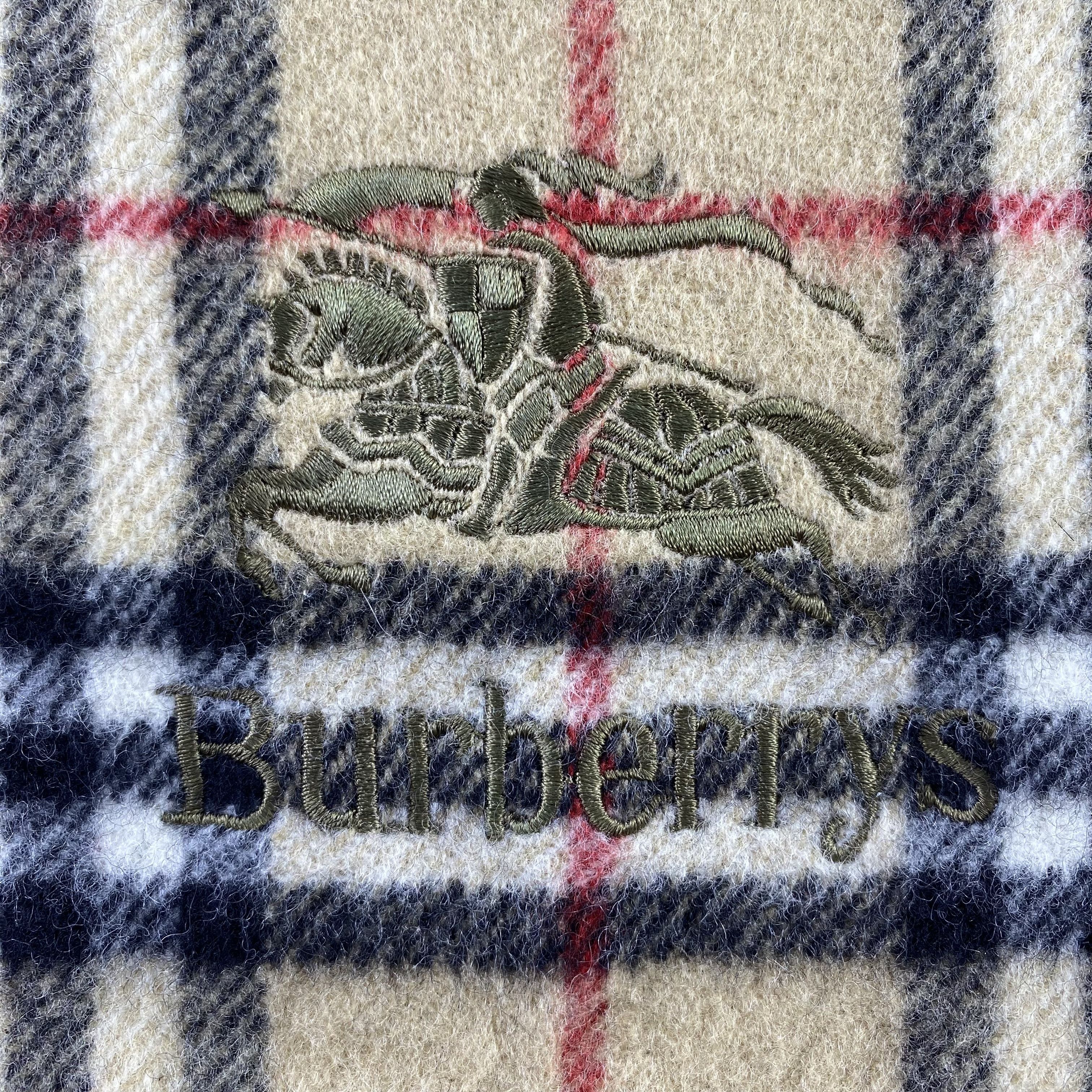 Burberry × Vintage Burberry Scarf Neck Wrap Big Size Muffler Size ONE SIZE - 6 Thumbnail