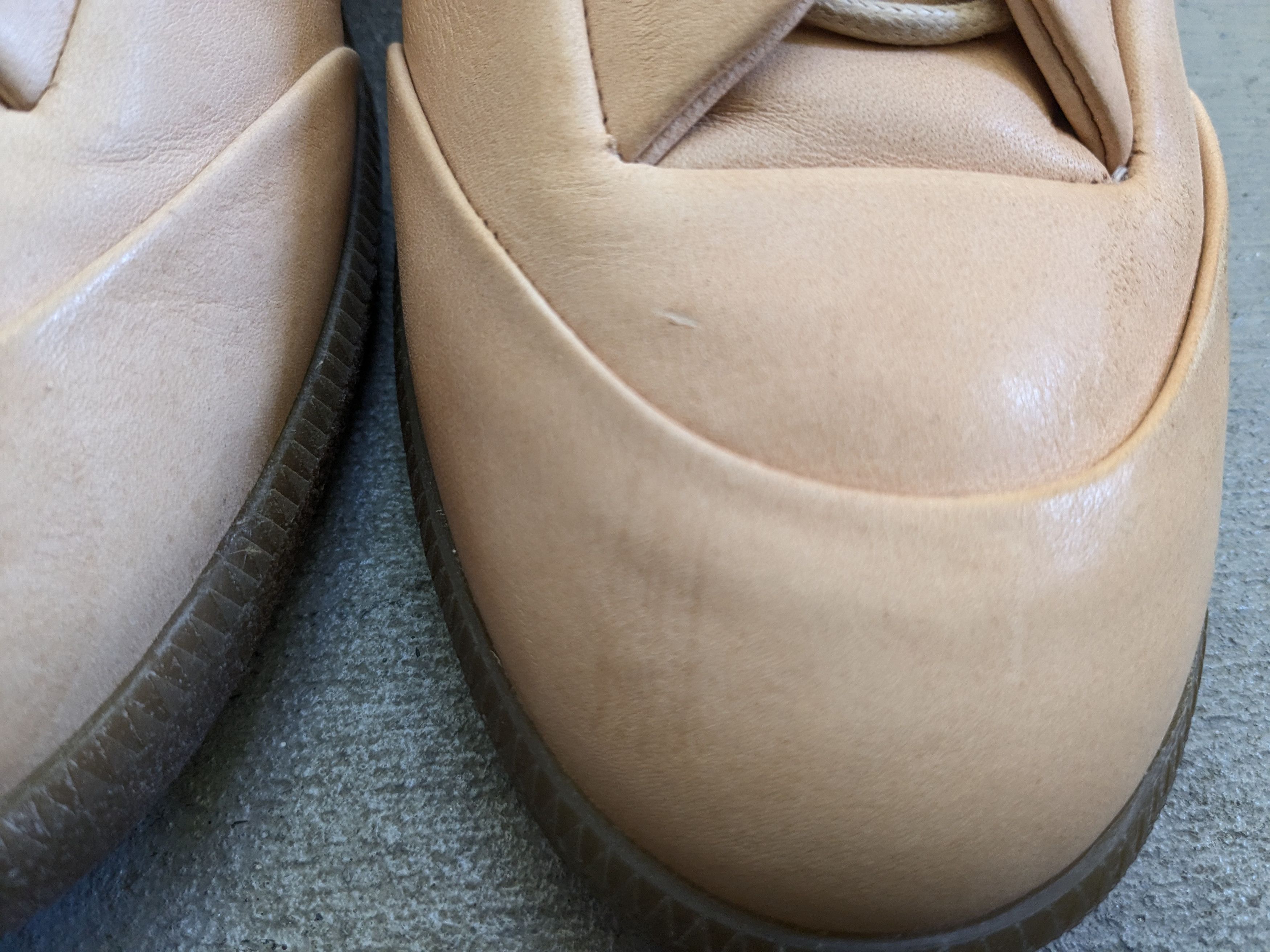 Maison Margiela Maison Margiela Future Nude Beige 14 47 Leather High Top Size US 14 / EU 47 - 4 Thumbnail