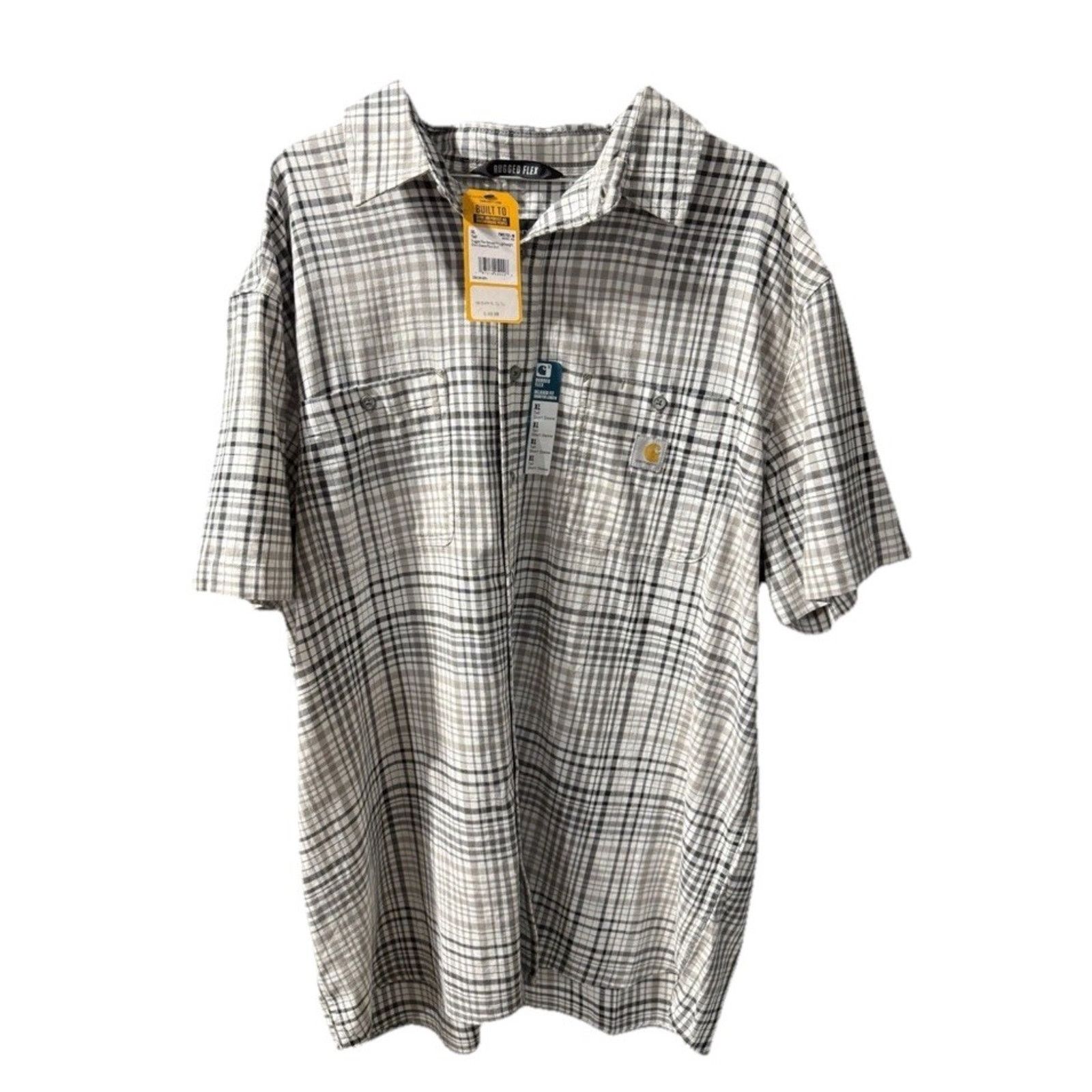 Carhartt NWT Carhartt Mens Shirt Rugged Flex Short Sleeve L Gray Size US L / EU 52-54 / 3 - 1 Thumbnail