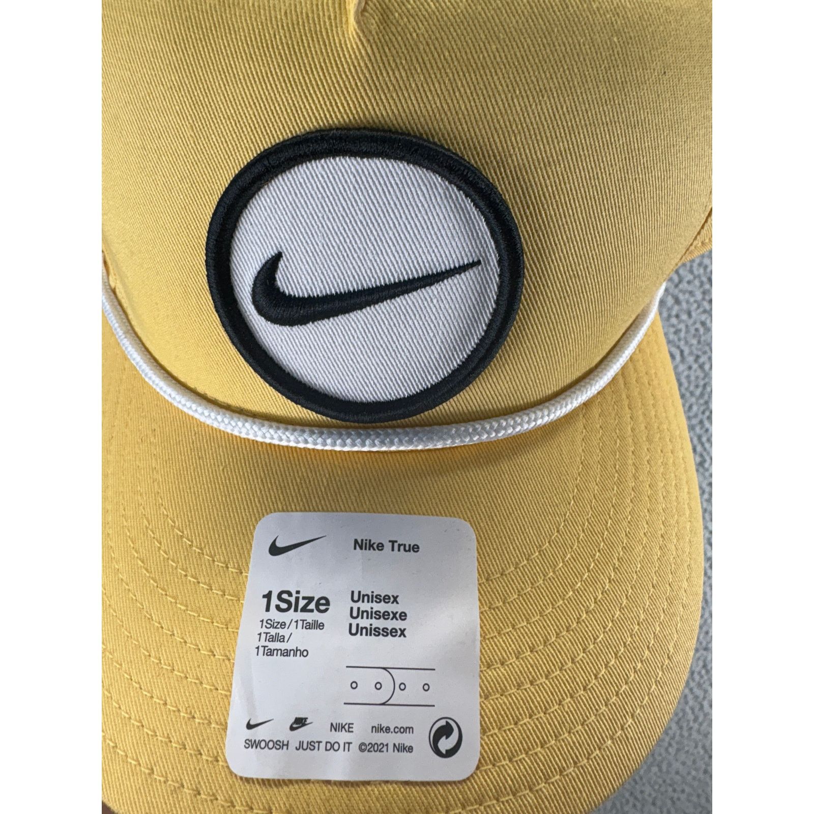 Nike Nike True Retro72 Golf Snapback Hat Cap Mens Women Yellow Size ONE SIZE - 2 Thumbnail