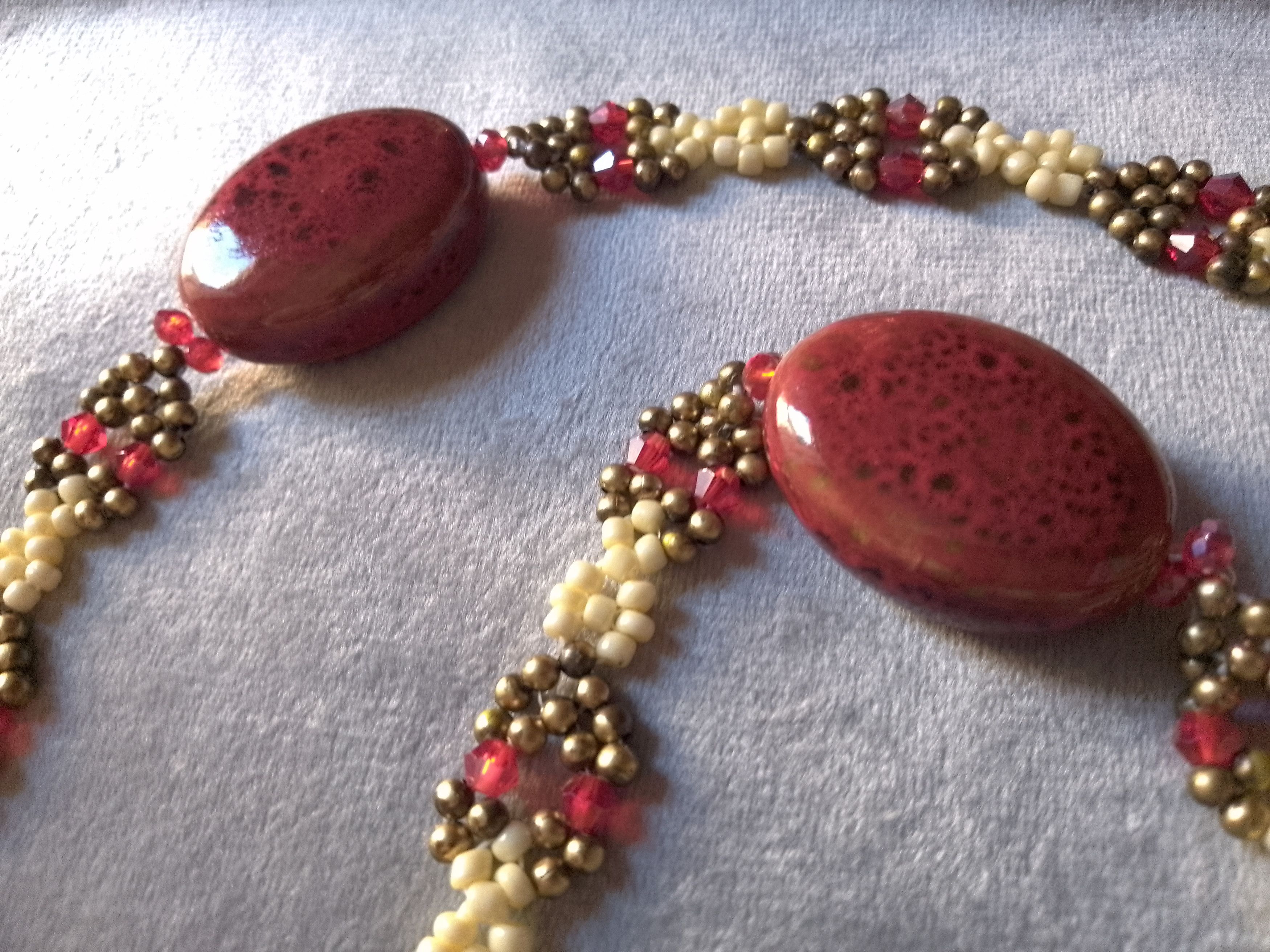 Handmade Long Necklace Boho Ethnic Bamboo Coral Agate Gemstones Size ONE SIZE - 6 Thumbnail