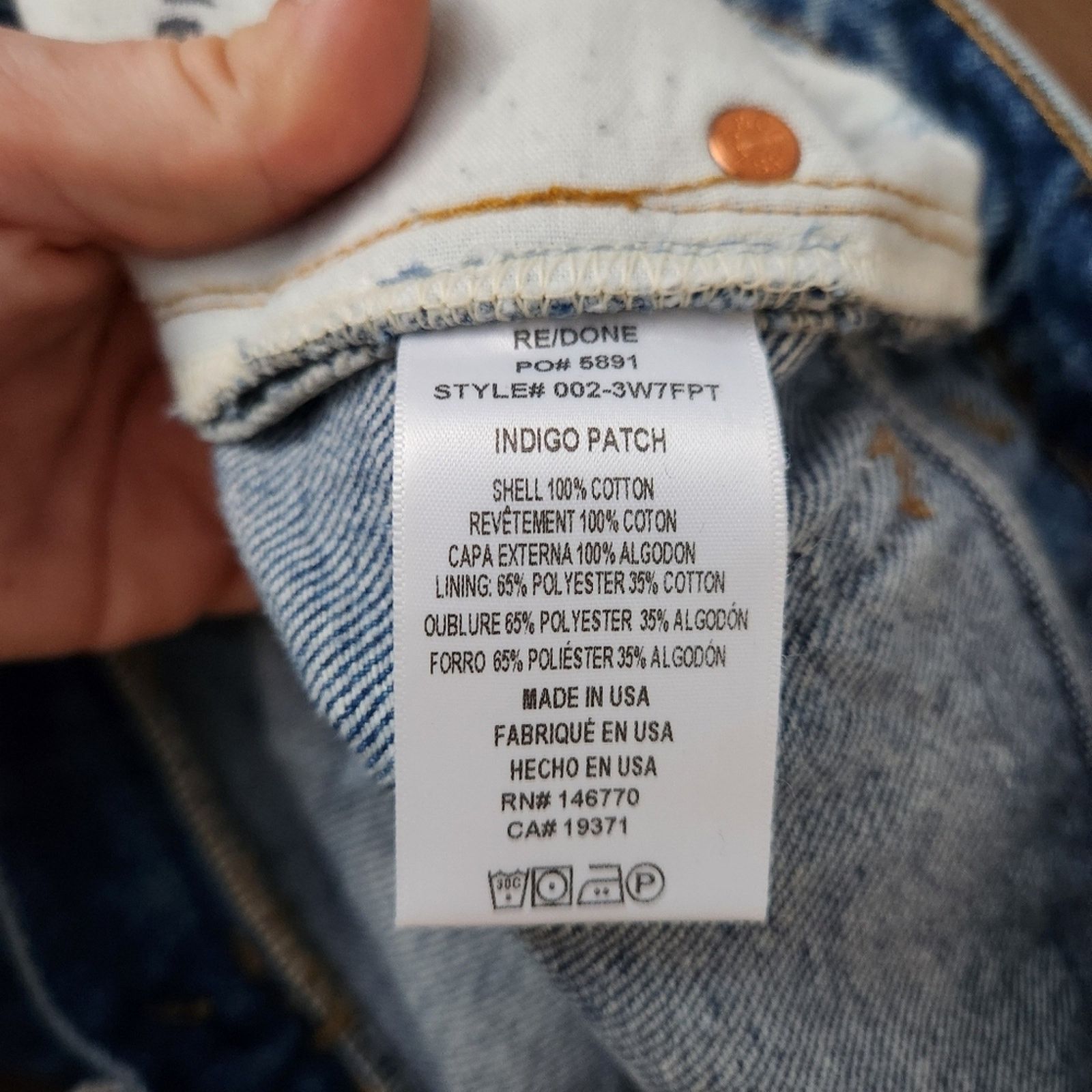 RE/DONE RE/DONE Levi's 70s Loose Flare Patchwork Upcycled Jeans Size 27" / US 4 / IT 40 - 5 Thumbnail