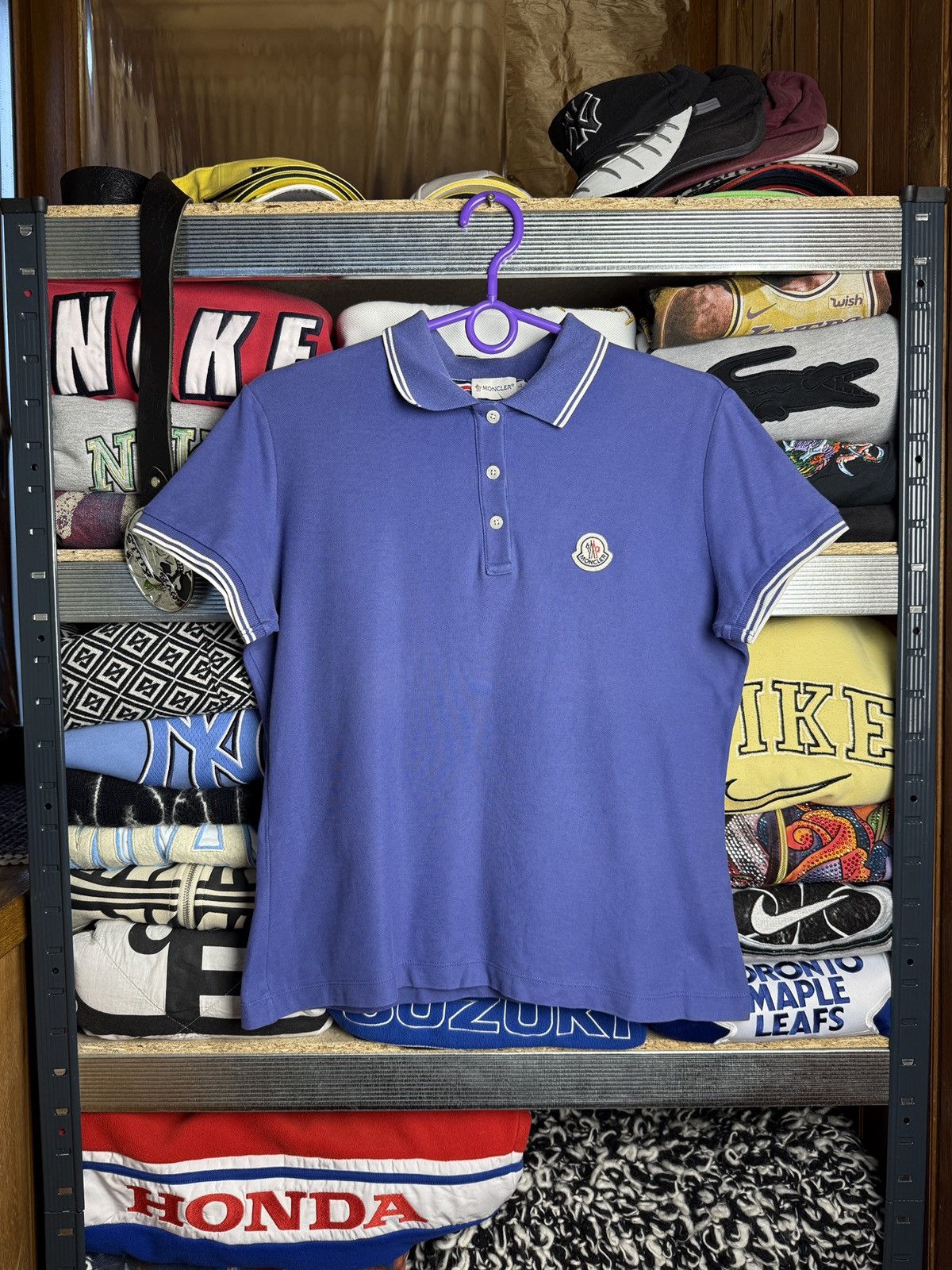 Moncler Moncler Tee T-Shirt Polo Maglia Size L / US 10 / IT 46 - 1 Thumbnail