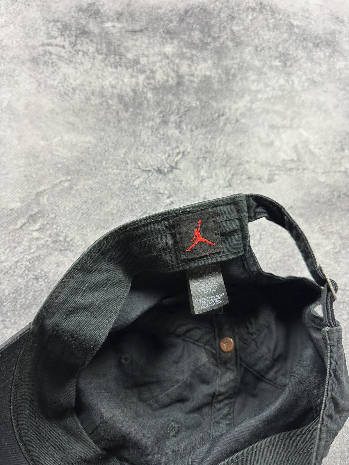 Jordan Brand Vintage Air Jordan Nike Cap Small Centre Logo Black Y2K Hat Size ONE SIZE - 14 Thumbnail