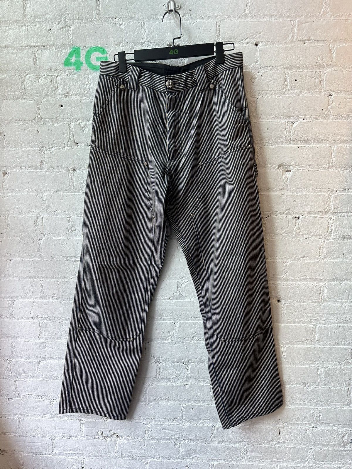 Chrome Hearts CHROME HEARTS DOUBLE KNEE STRIPE CARPENTER Size US 32 / EU 48 - 1 Thumbnail