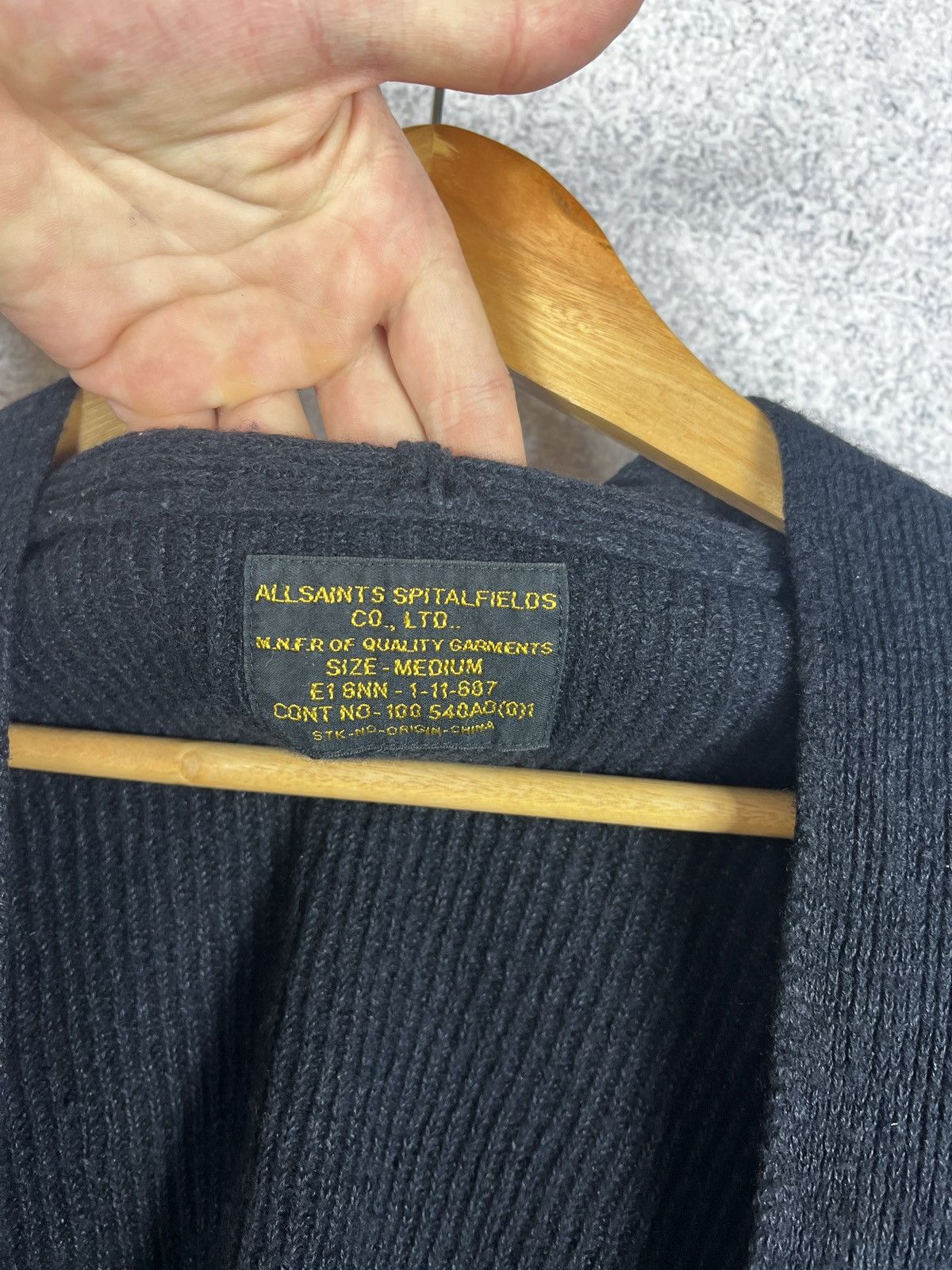 Allsaints Vintage Allsaints Linen / Wool Laguna Cardigan Size M / US 6-8 / IT 42-44 - 3 Thumbnail