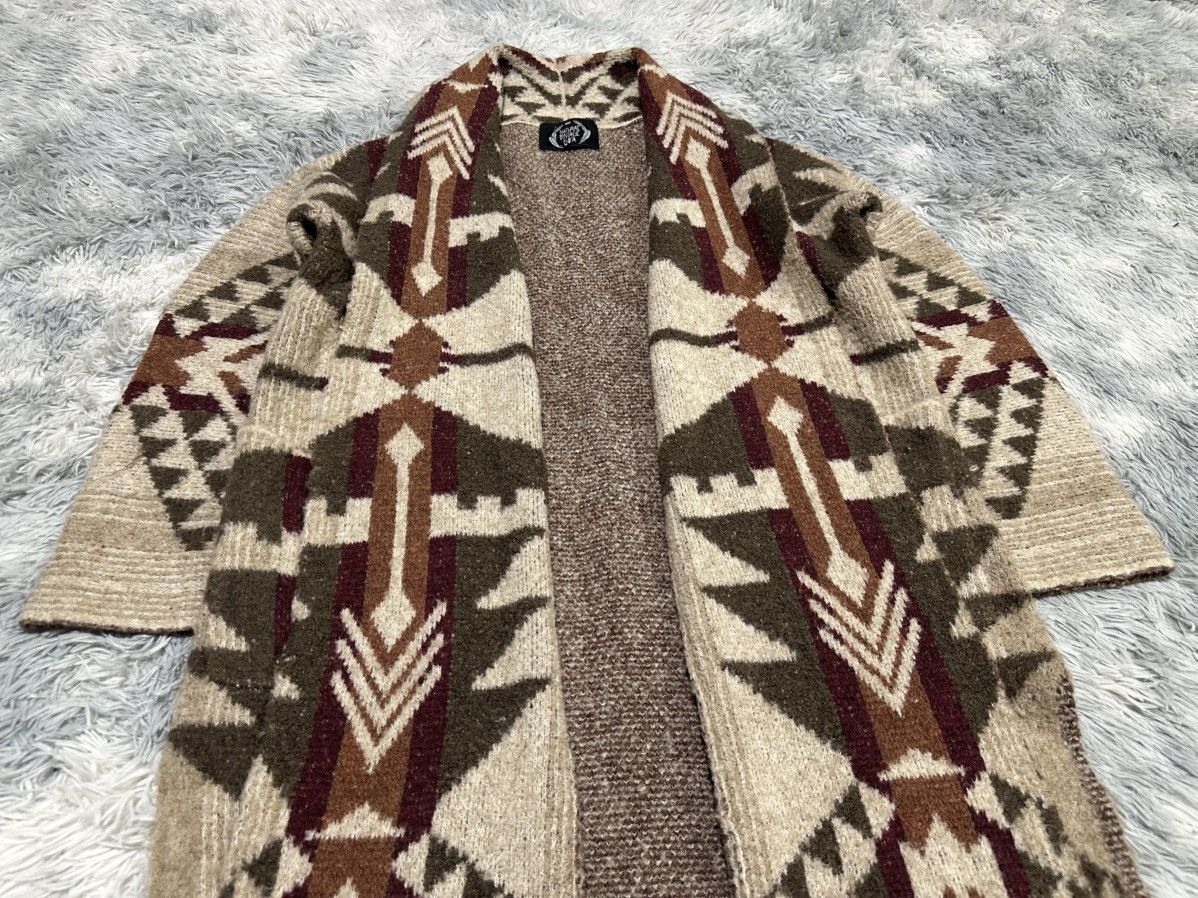 GOA 🔥Y2K Archived Goa Aztec Long Cardigan Shawl Collar Size US XL / EU 56 / 4 - 2 Thumbnail