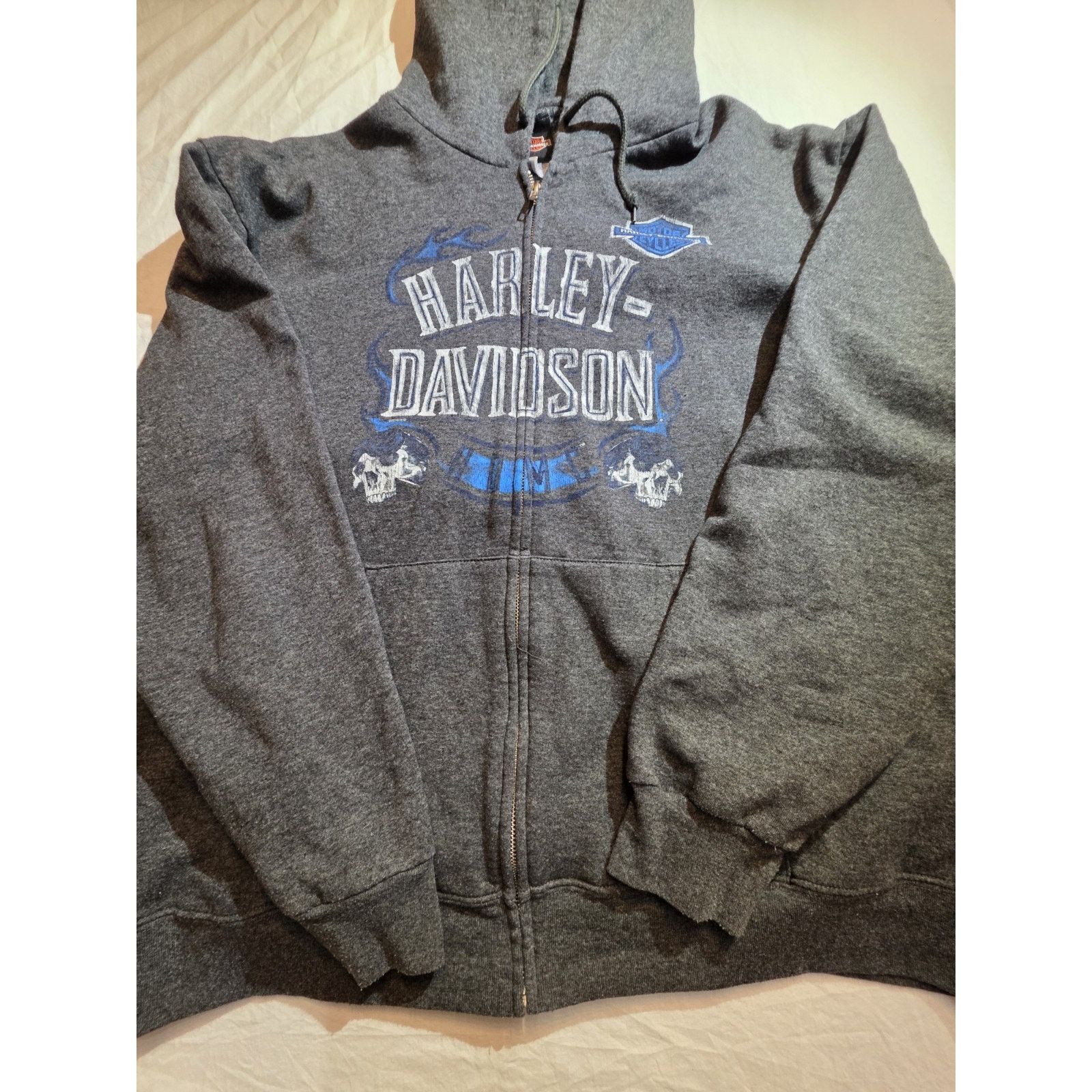 Harley Davidson Harley Davidson Men's Size Xl Full Zippered Long Sleeve Size US XL / EU 56 / 4 - 1 Thumbnail