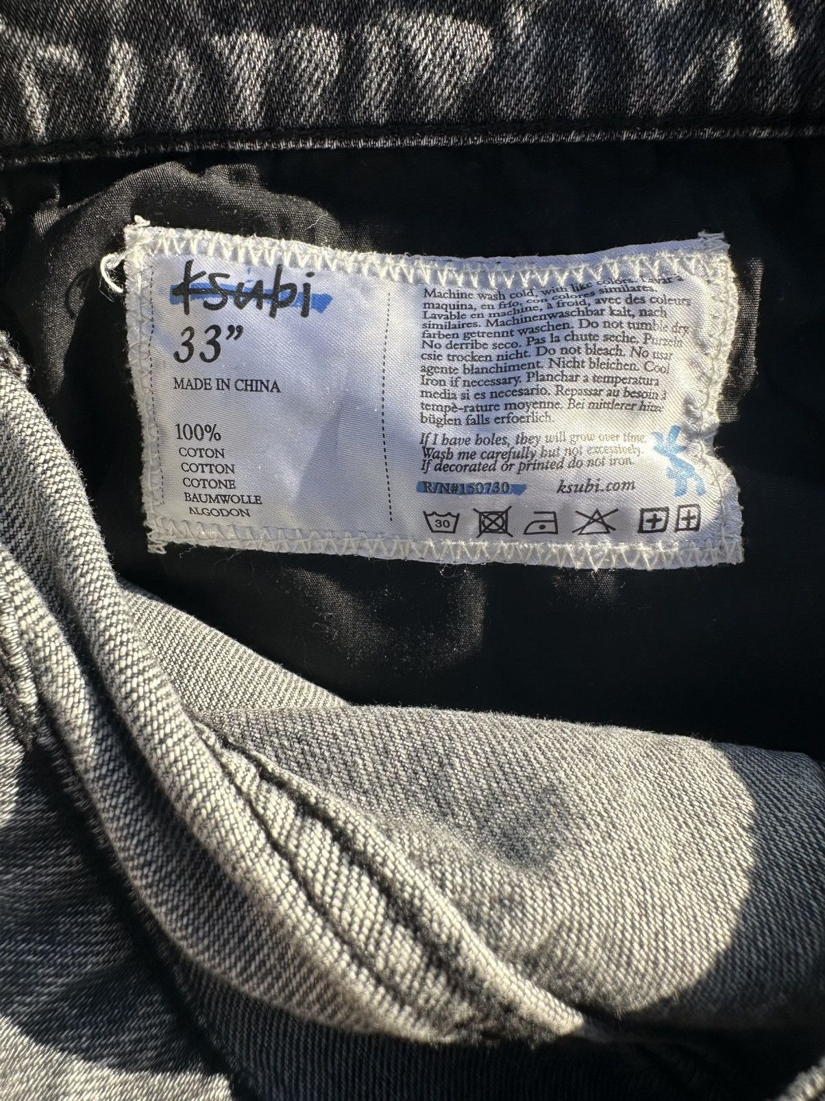 Ksubi Smoked Gray Straight Leg Ksubi Jeans Size US 33 - 4 Thumbnail
