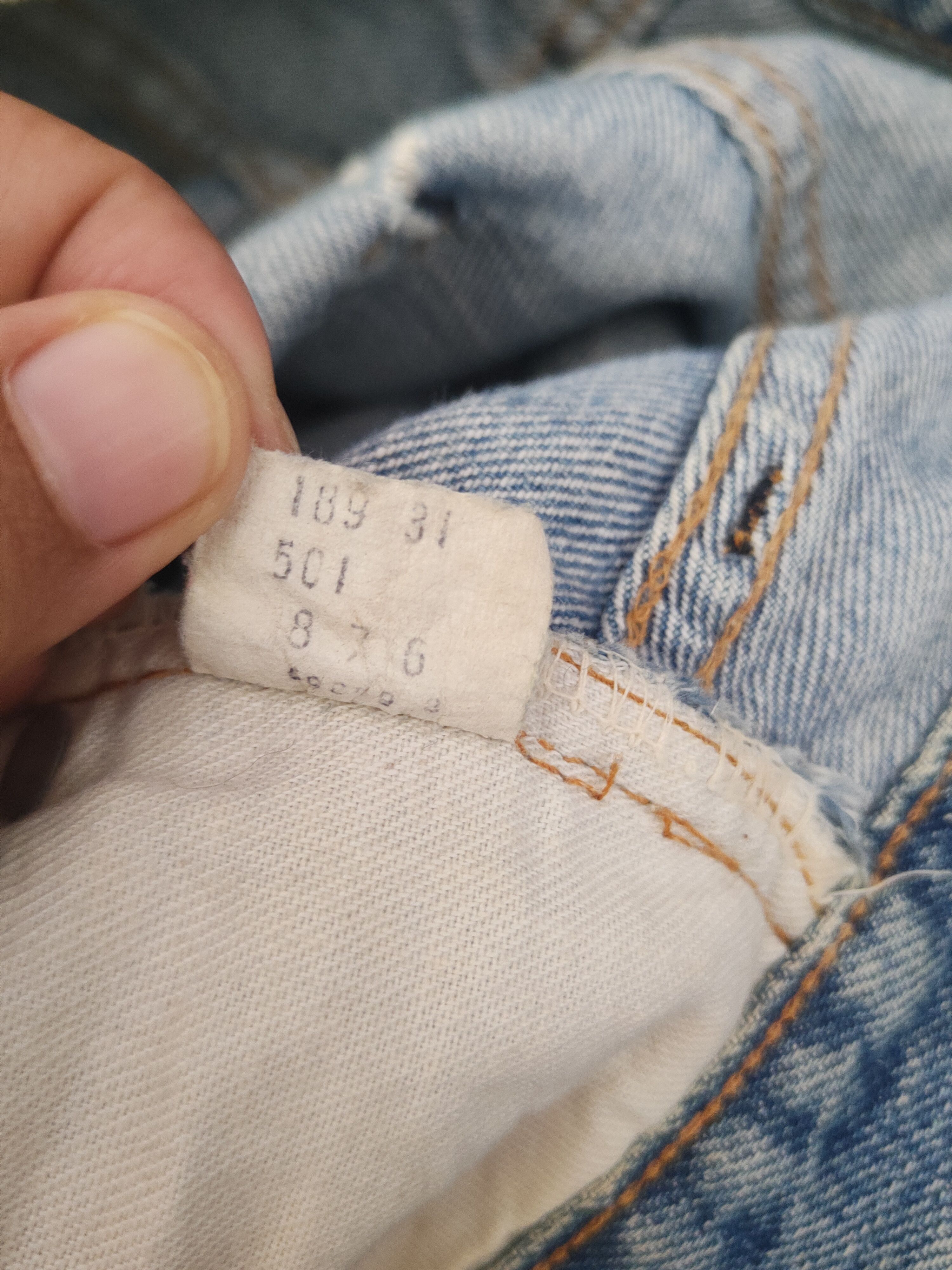 Levi's DL 80' 501 Vintage Levi's Distressed Ripped Jeans #46-828 Size US 30 / EU 46 - 14 Thumbnail