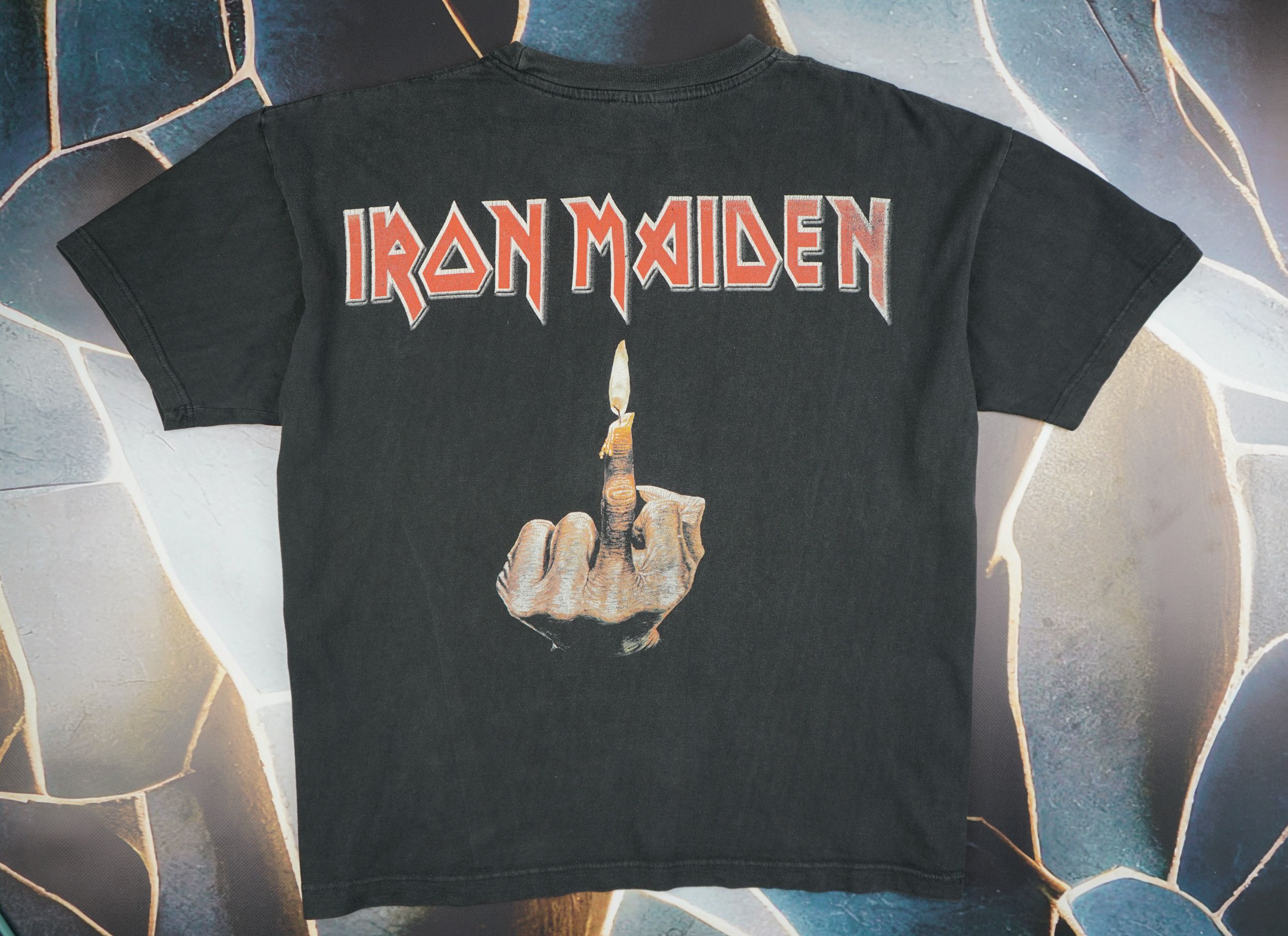 Band Tees × Vintage Vintage 2000 Iron Maiden The Wicker Man T-Shirt Size US L / EU 52-54 / 3 - 8 Thumbnail