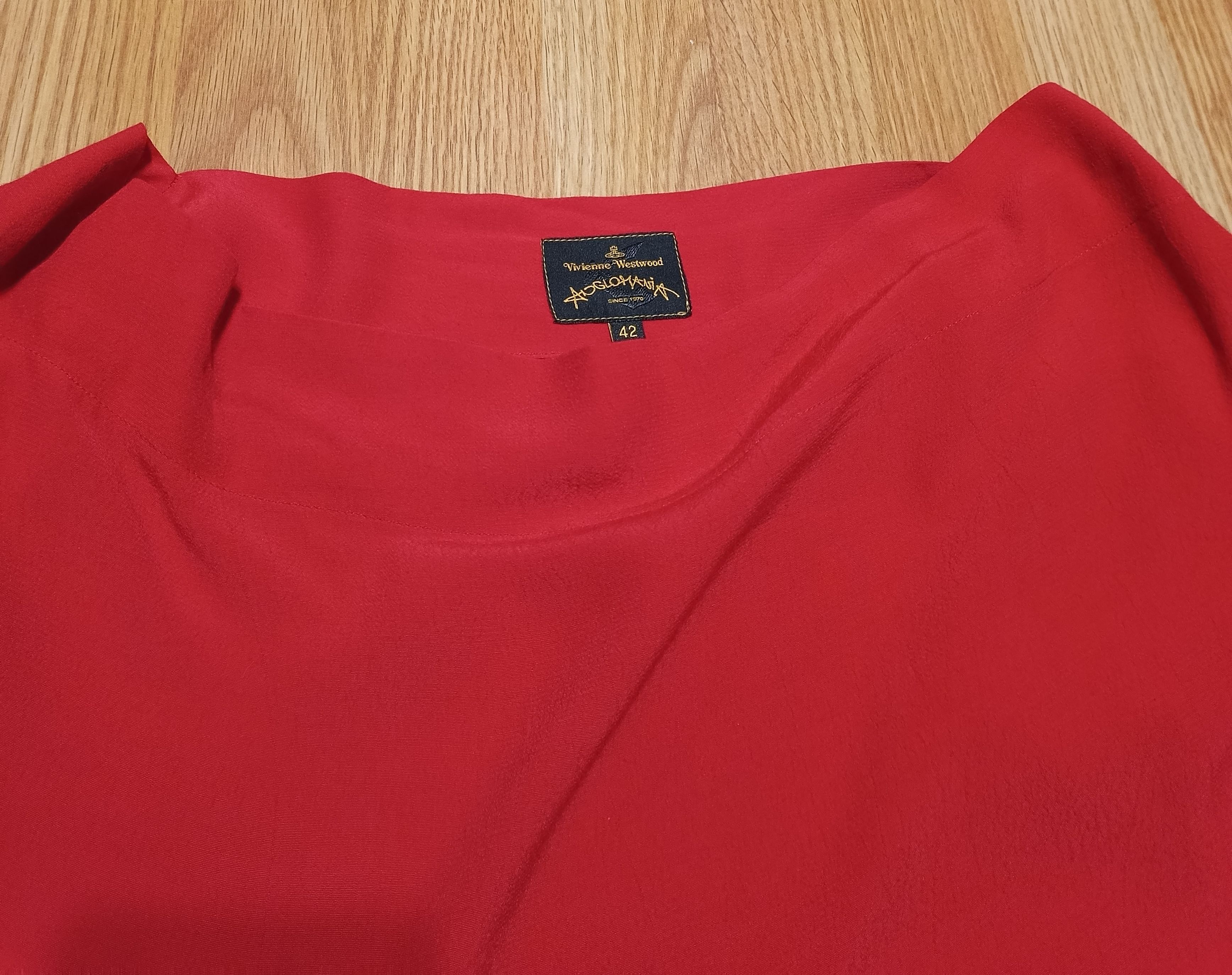 Vivienne Westwood Vivienne Westwood Anglomania Red Elegant Midi Dress IT 42 Size M / US 6-8 / IT 42-44 - 10 Thumbnail