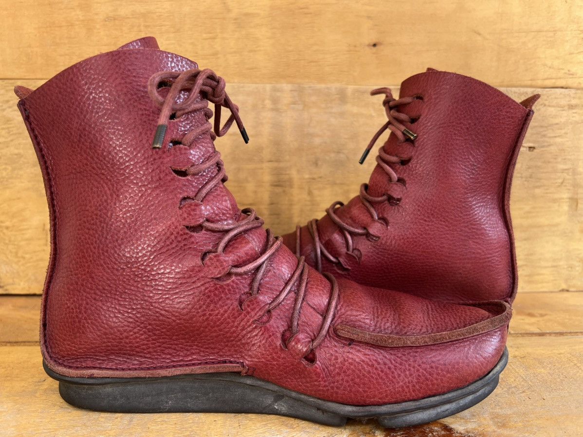 Trippen Trippen Fashion Platform Medival Comfort Leather Red Chunky Size US 7 / IT 37 - 9 Thumbnail