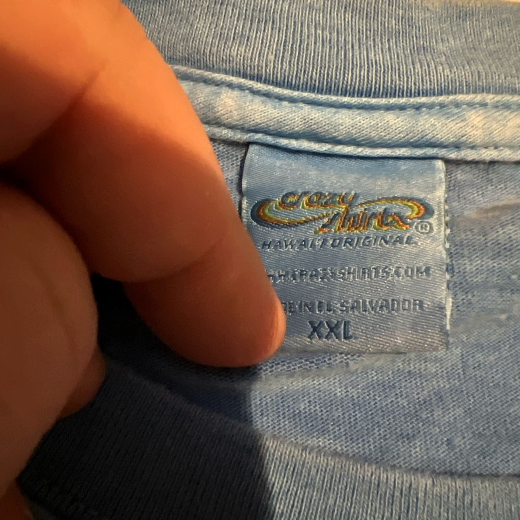 Vintage VINTAGE Crazy Shirts Shirt 2XL Blue Surfrider Logo Graphic Print Crew Neck Mens Size US XXL / EU 58 / 5 - 6 Thumbnail