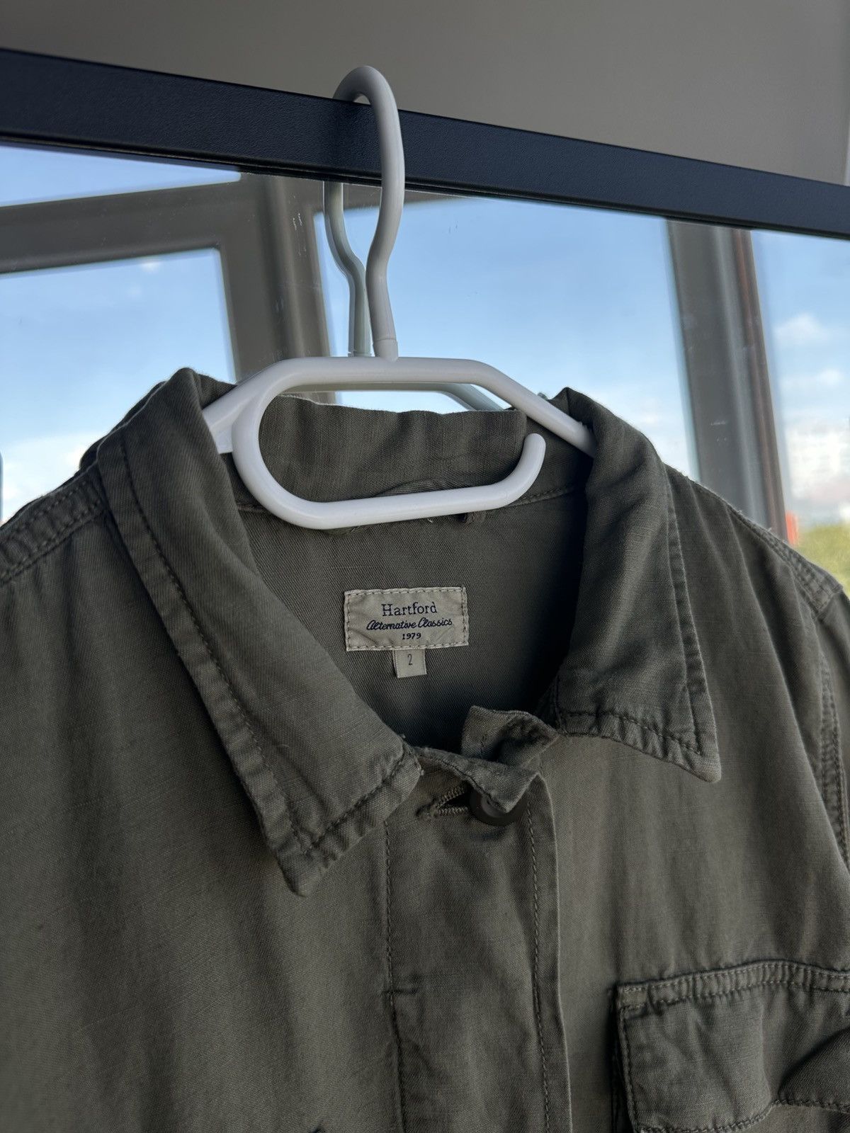 Hartford Hartford Utility Linen Khaki Military Men’s Jacket Sz M Size US M / EU 48-50 / 2 - 5 Thumbnail