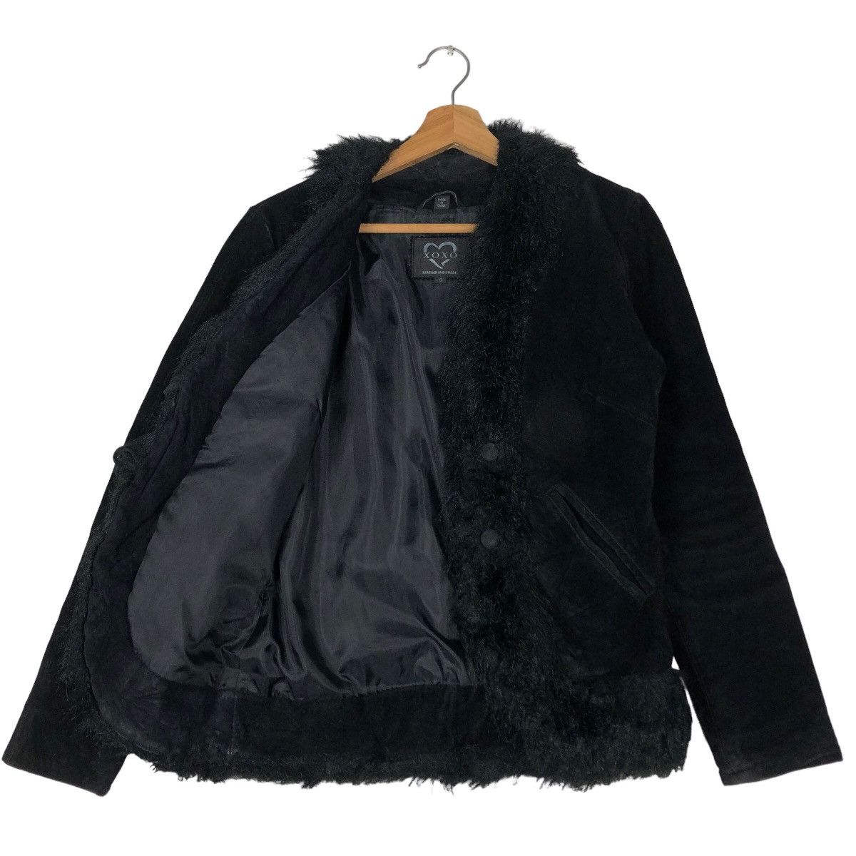 Japanese Brand 🔥Rare Vintage Suede Leather Jacket Mink Fur Collar Xoxo Size US S / EU 44-46 / 1 - 9 Thumbnail