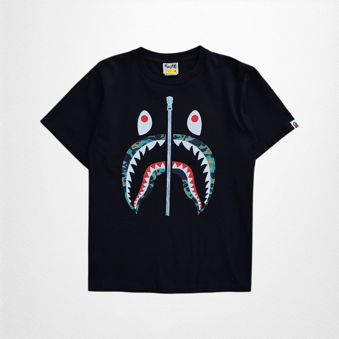 Bape Bape thermography shark tee Size US M / EU 48-50 / 2 - 1 Thumbnail