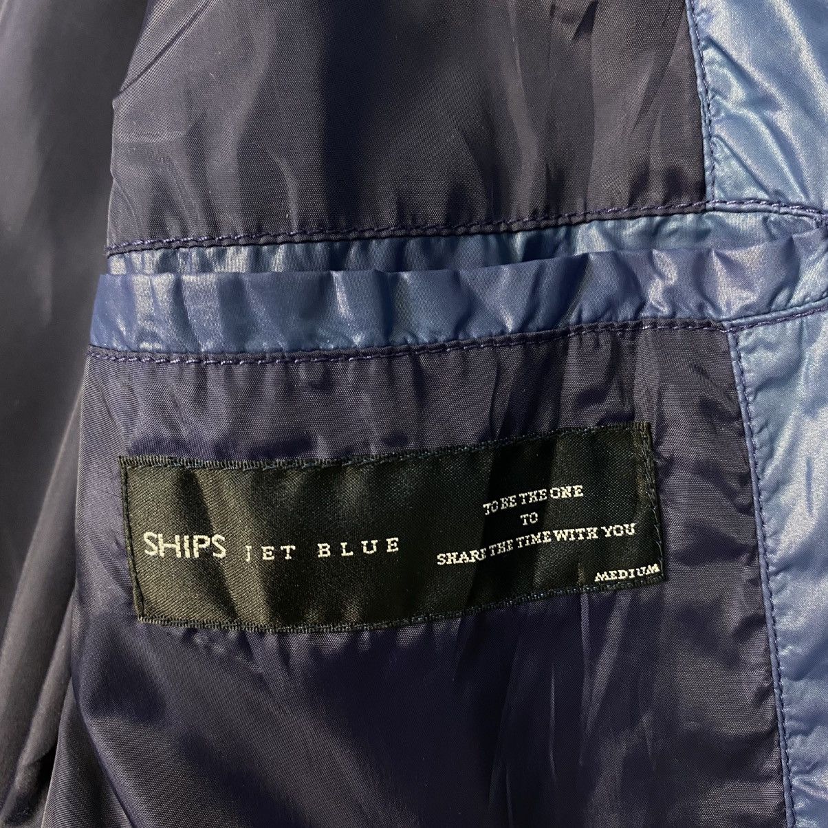 Issey Miyake 📌Vintage Biker Jacket Ships Jet Blue Japan Size US M / EU 48-50 / 2 - 19 Thumbnail