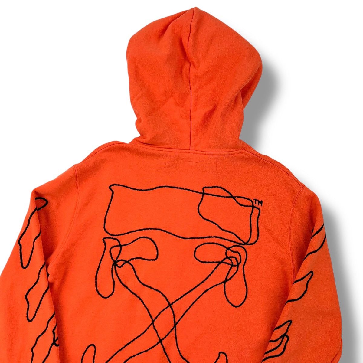 Off-White Off-White Abstract Arrows Orange Hoodie | Grailed