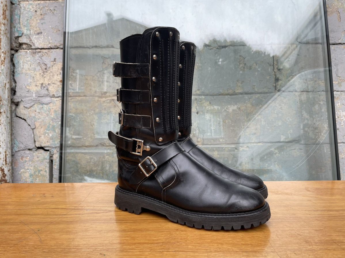 visvim×affa check design trekking boots visvim×affa check design trekking boots