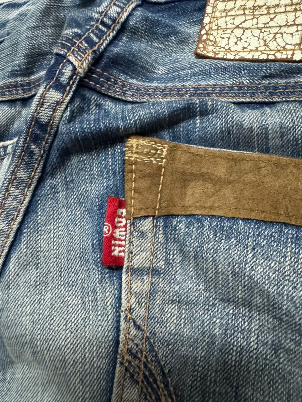Edwin 💥Insane💥90s Style Edwin Blue Trip Rusty Mudwash Bushpants Size US 29 - 18 Thumbnail