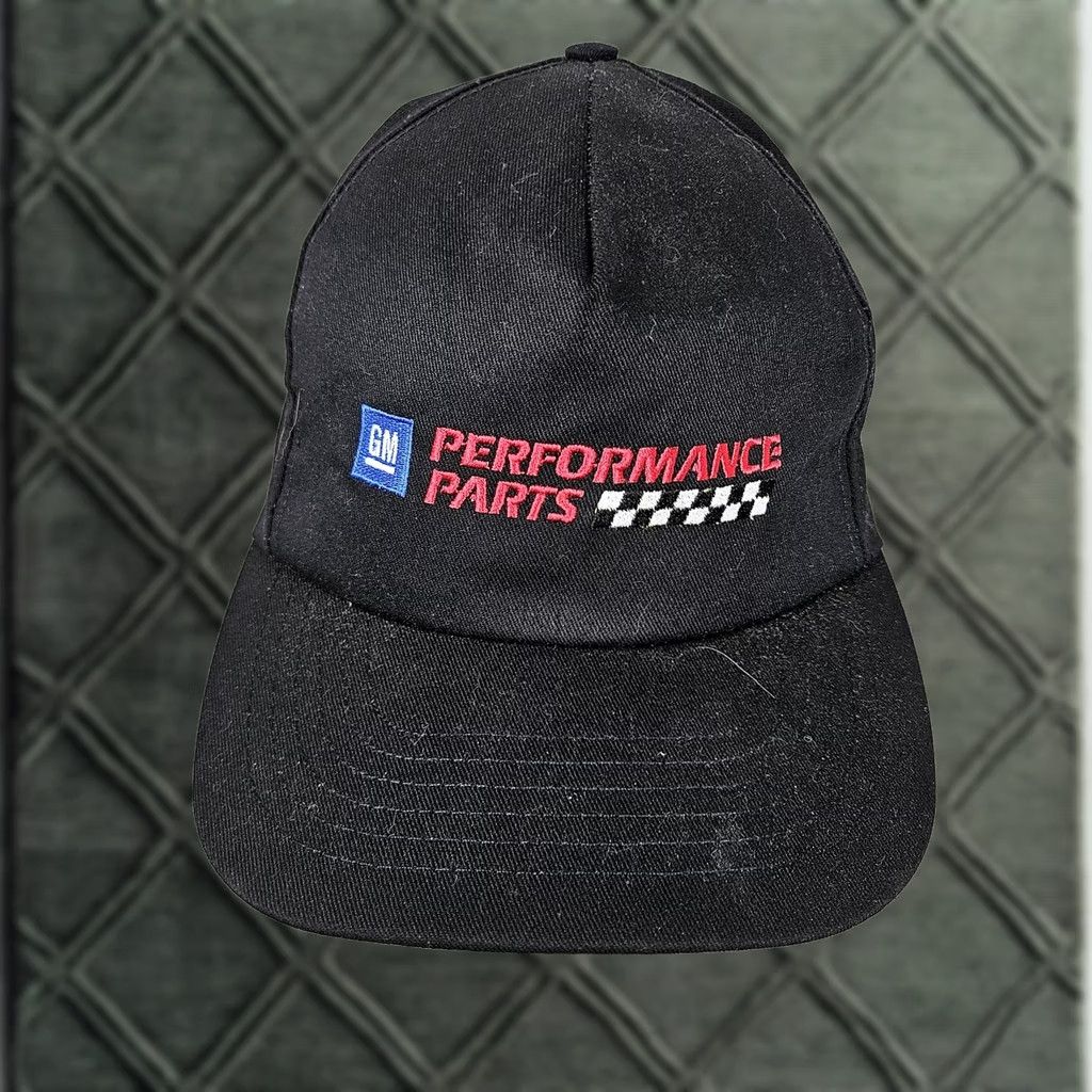 Vintage VINTAGE GM Hat Cap Baseball Snap Back One Size Black Mens GM Performance Parts Hats & Caps Sports Cars Twill Cotton Casual Summer Size ONE SIZE - 1 Thumbnail