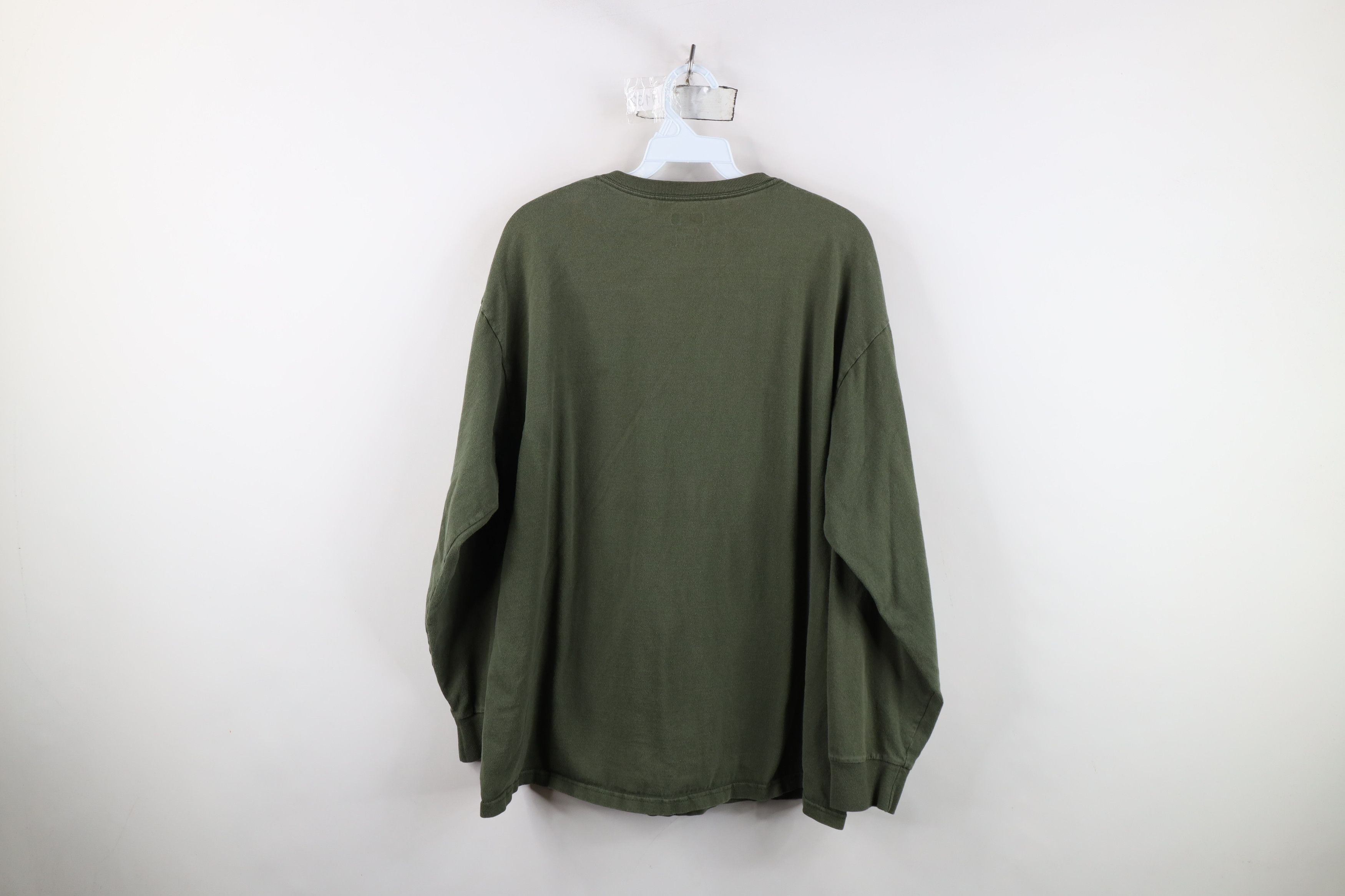 Vintage Vintage Y2K Streetwear Long Sleeve T-Shirt Green Cotton Size US L / EU 52-54 / 3 - 10 Thumbnail