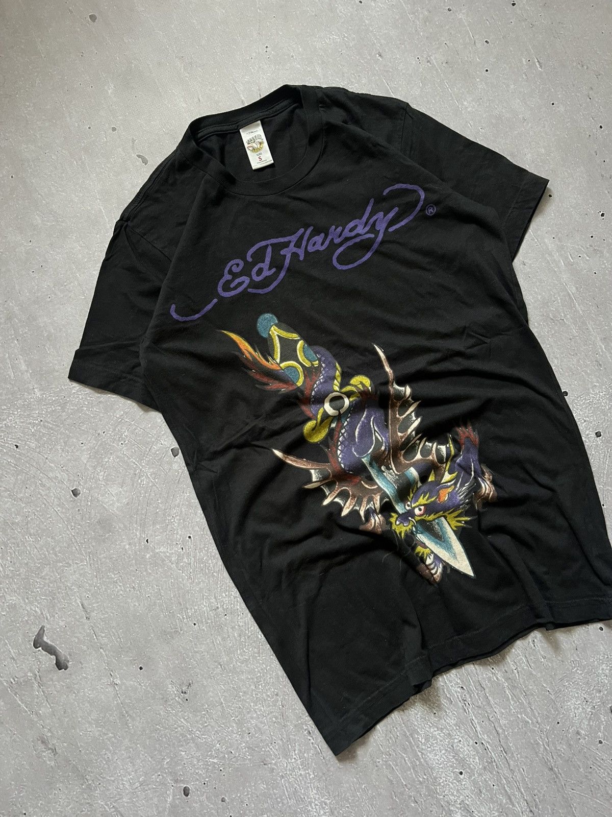 Ed Hardy Vintage Ed Hardy T-Shirt Y2K Dedication, Size S Size US S / EU 44-46 / 1 - 1 Thumbnail