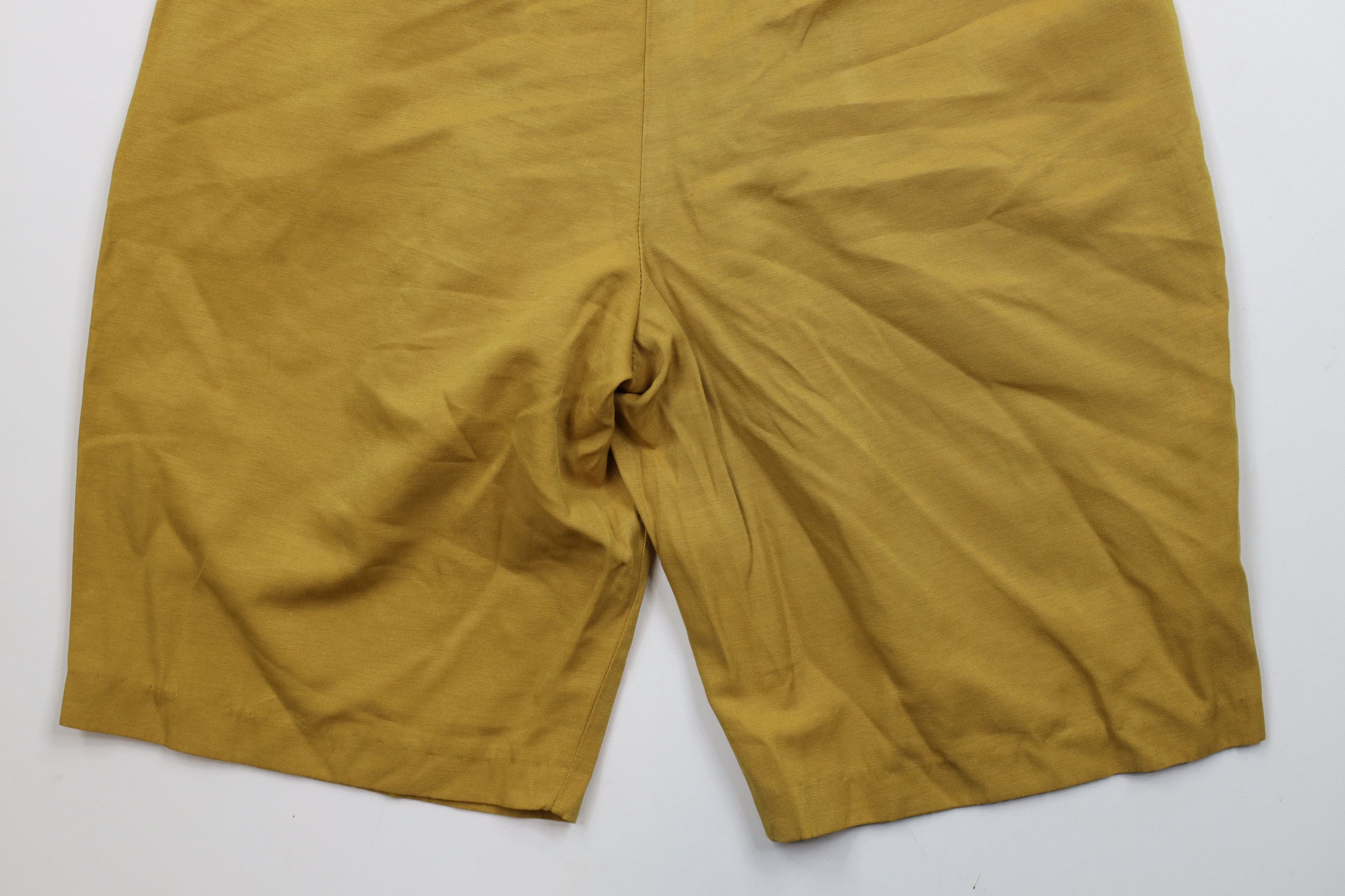 Vintage Vintage 90s Streetwear Baggy Rayon Blend Chino Shorts Size US 36 / EU 52 - 11 Thumbnail