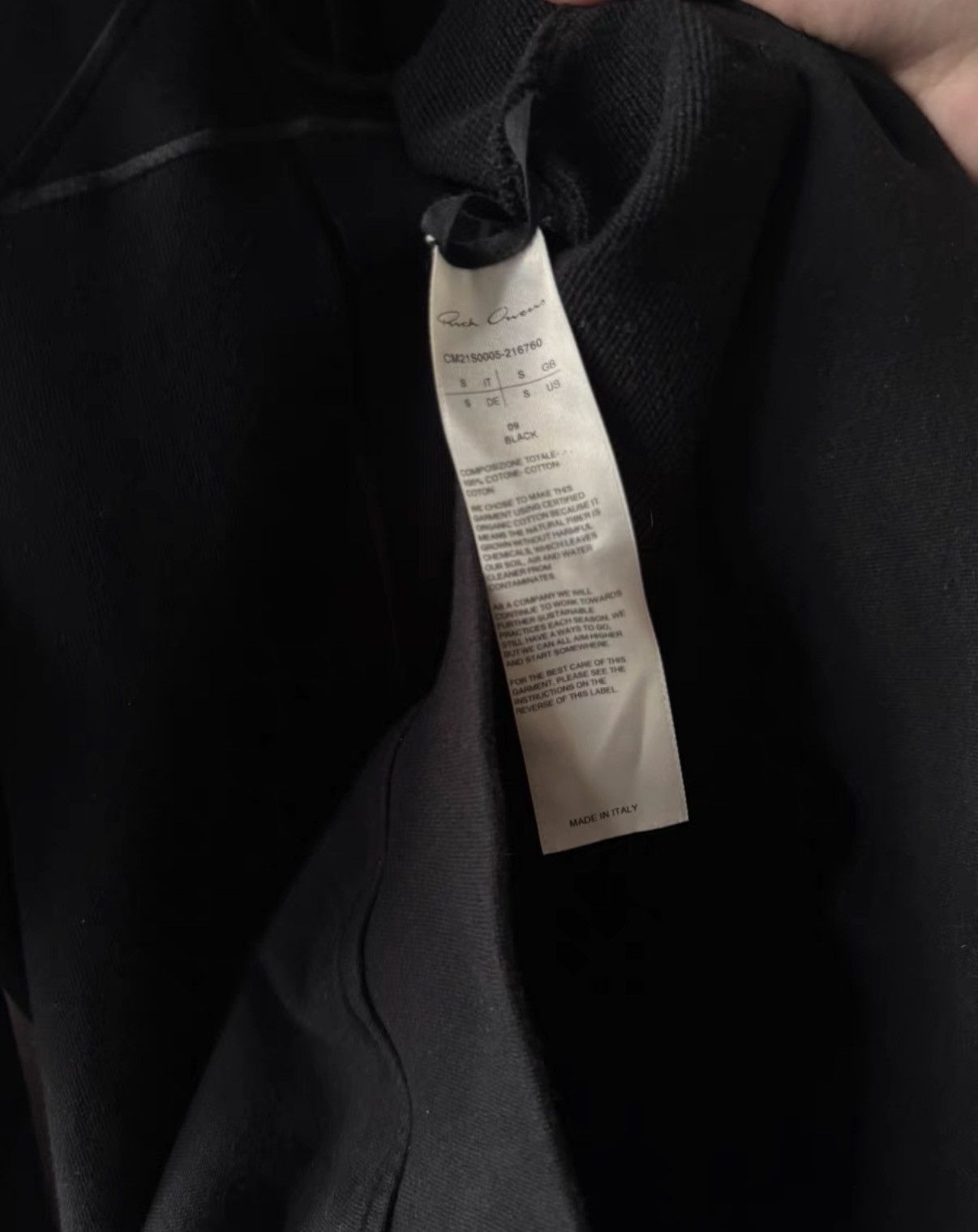 Rick Owens Rick Owens × Champion Collaboration Long Sleeve Sweatshirt Size US S / EU 44-46 / 1 - 4 Thumbnail