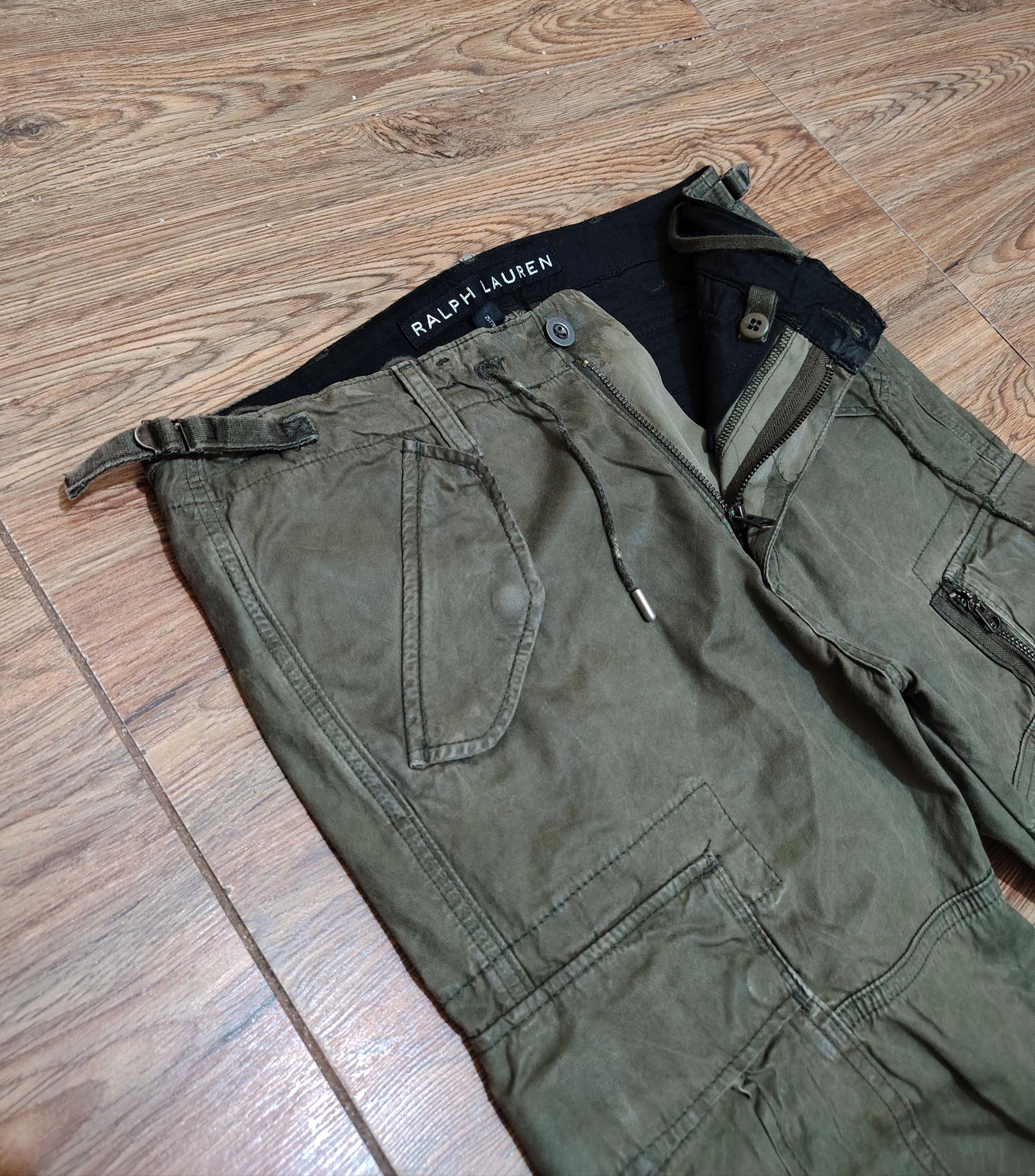 Ralph Lauren RALPHLAUREN-BlackLabel- 'The Courier' Waxed Biker Cargo Pant Size US 33 - 6 Thumbnail