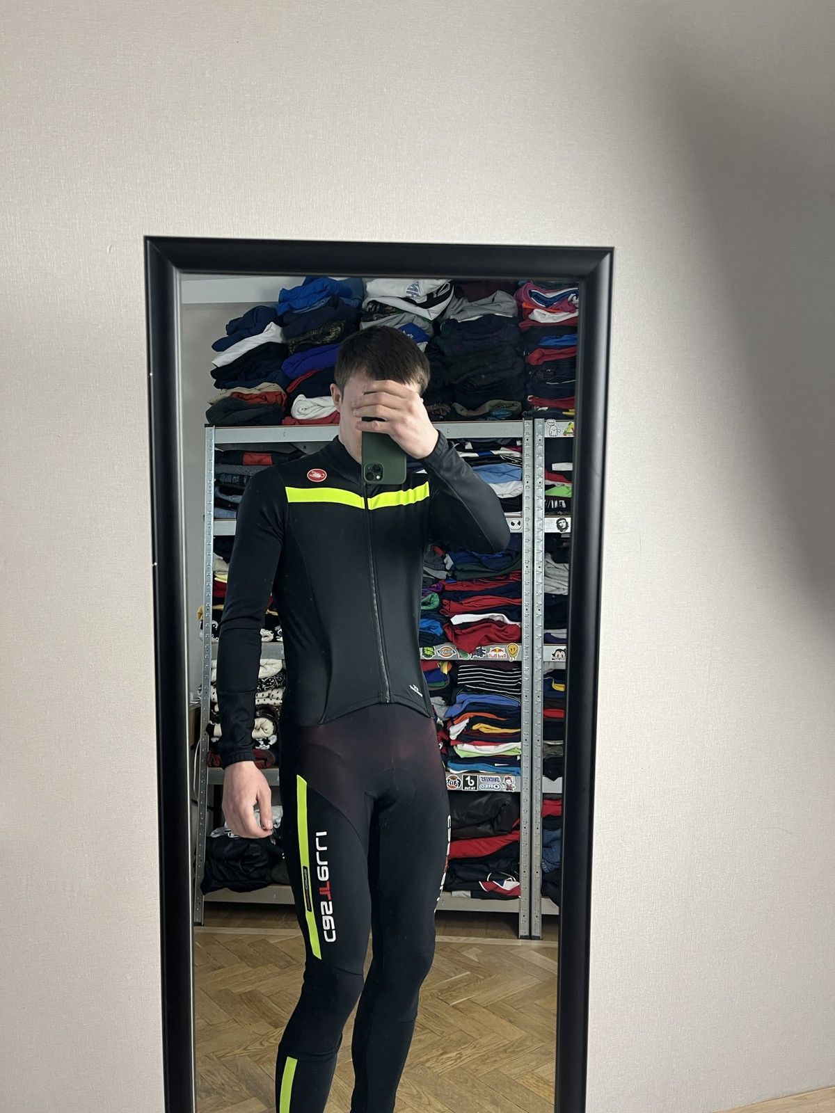 Other Castelli Cycling Jersey Thermosuit Gore Rosso Corsa Bibs Size US L / EU 52-54 / 3 - 2 Thumbnail