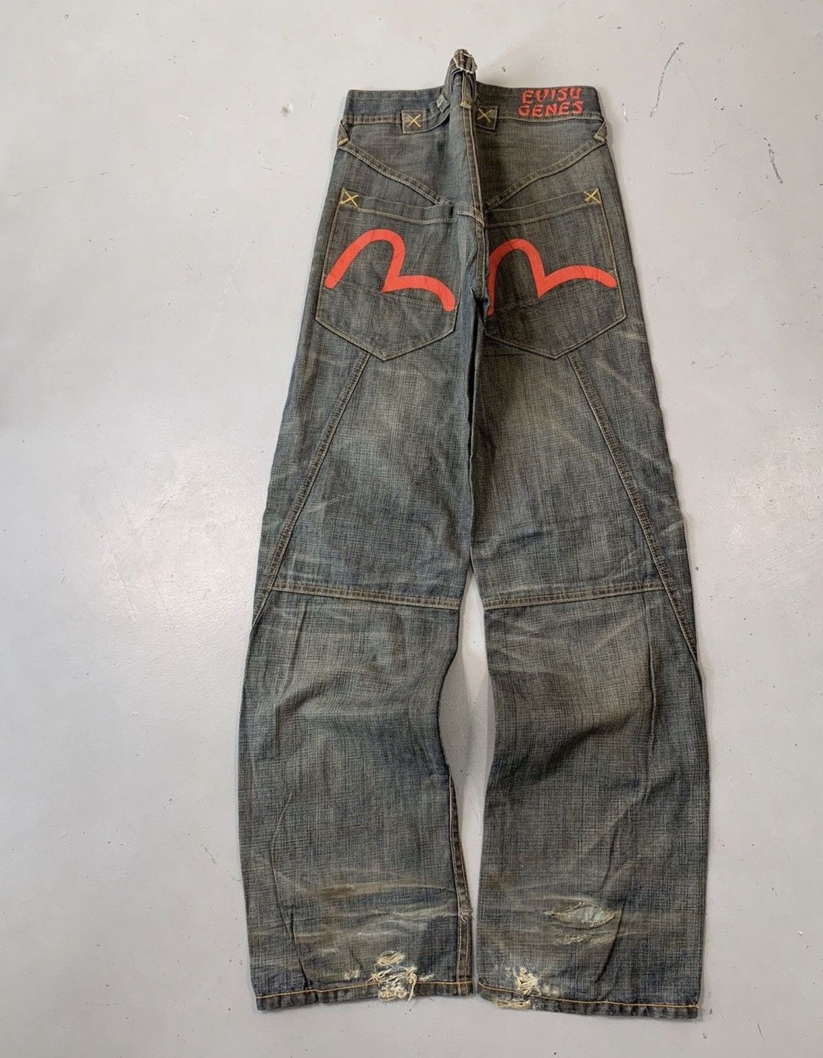 Japanese Brand Vintage evisu inspired japanese brand denim Size US 32 / EU 48 - 1 Thumbnail